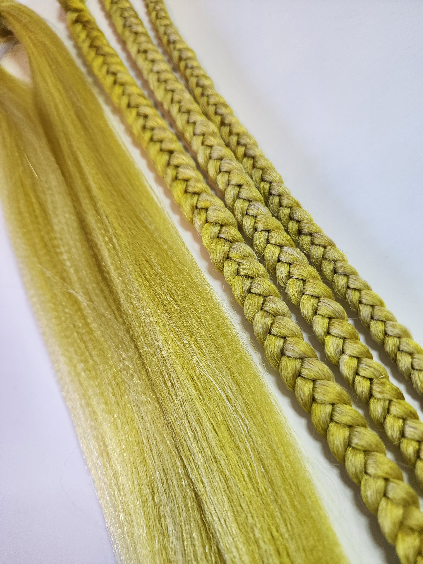 Lemon Head Blend yellow blonde gold Prestretched braiding hair