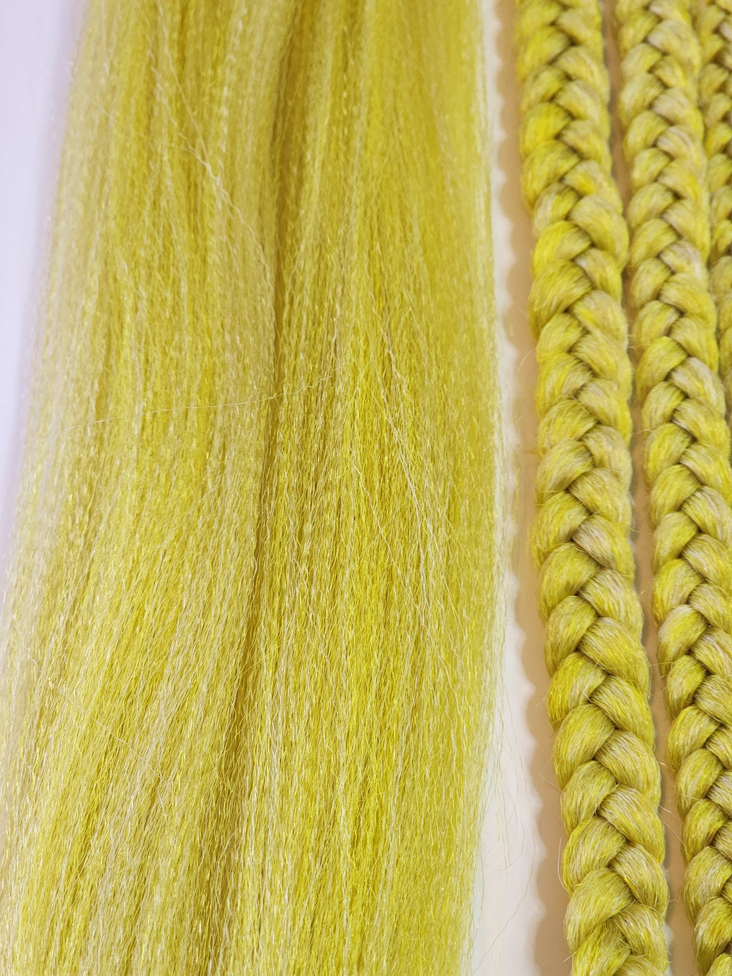 Lemon Head Blend yellow blonde gold Prestretched braiding hair