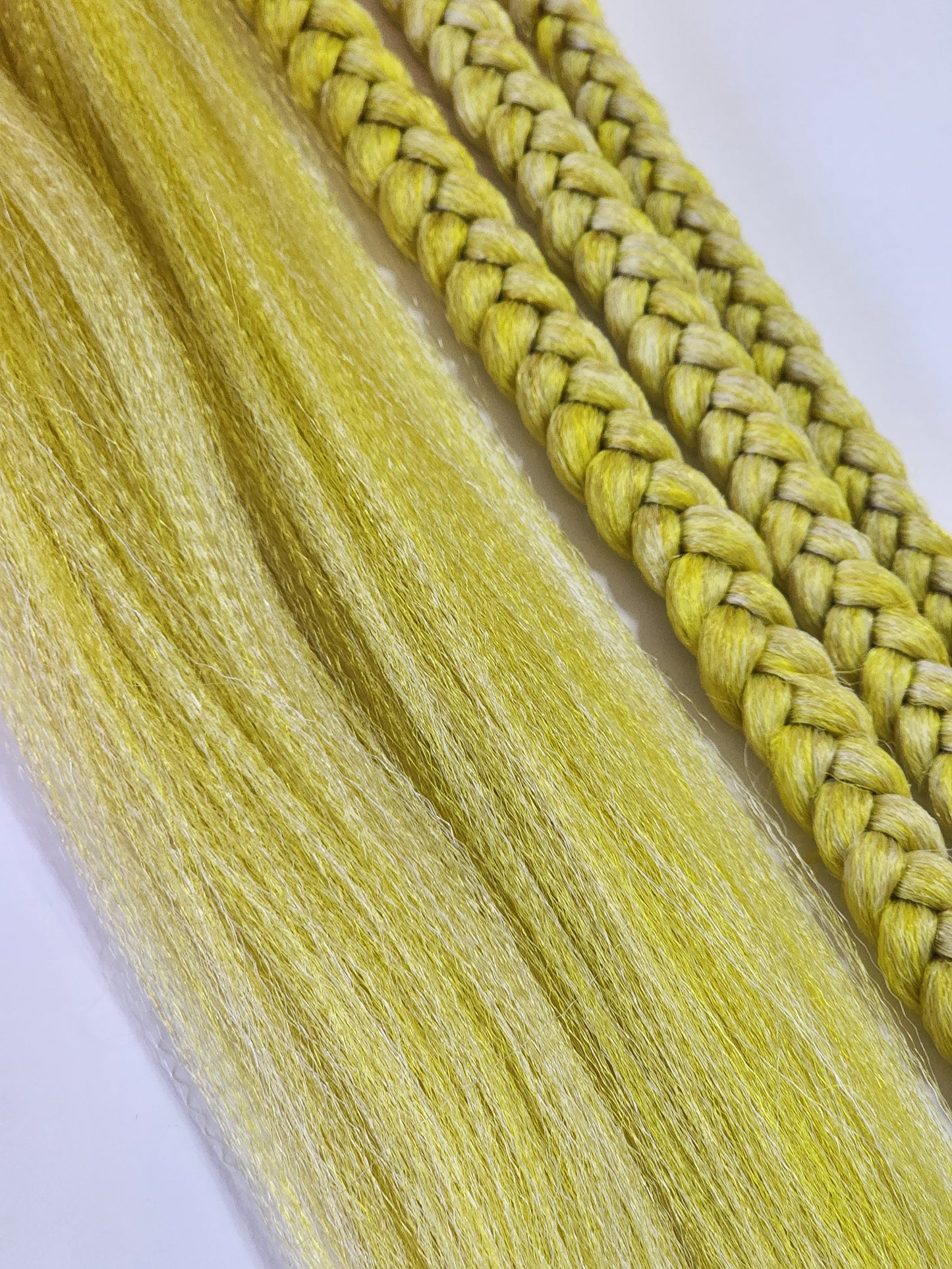 Lemon Head Blend yellow blonde gold Prestretched braiding hair