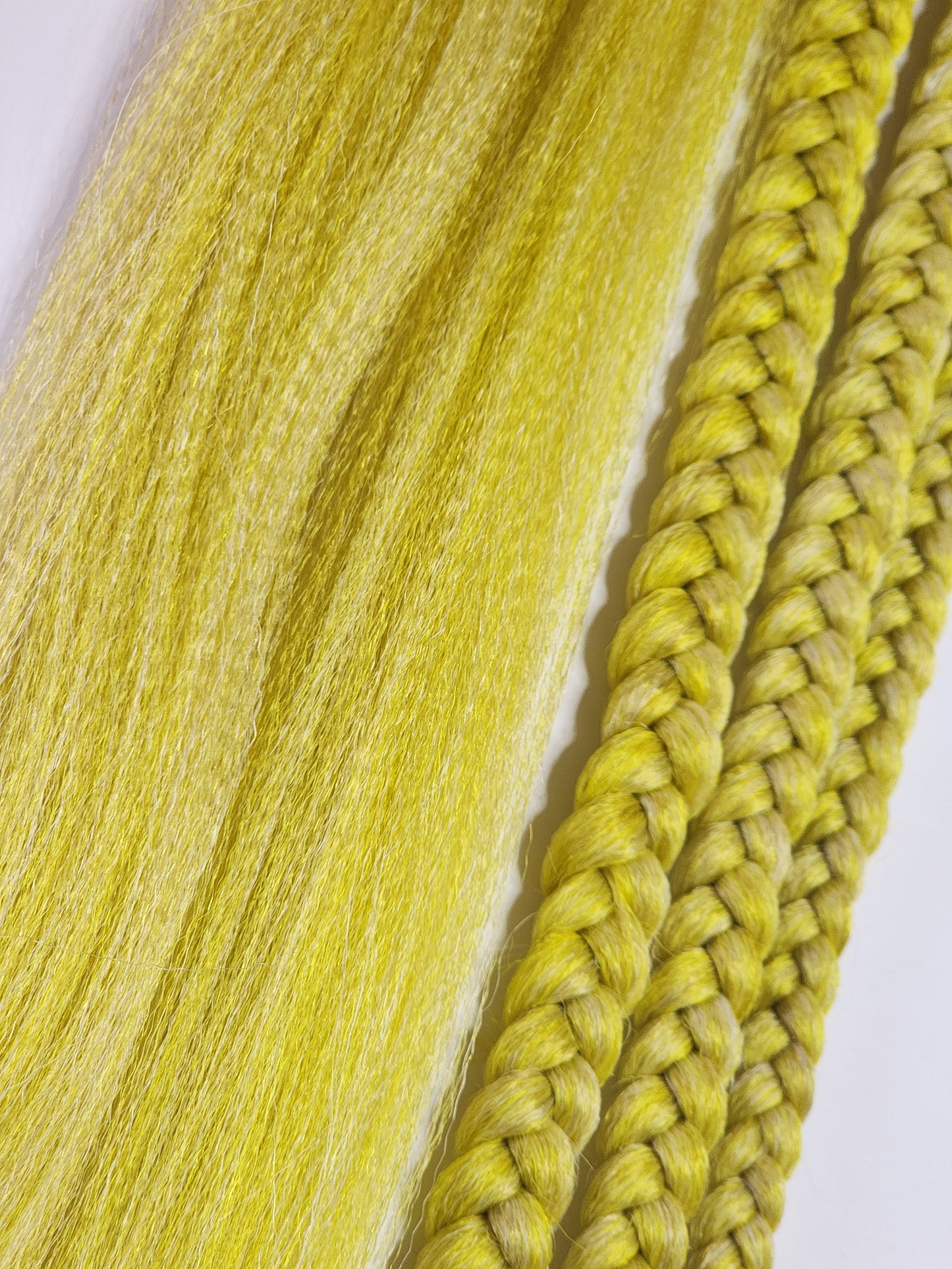 Lemon Head Blend yellow blonde gold Prestretched braiding hair