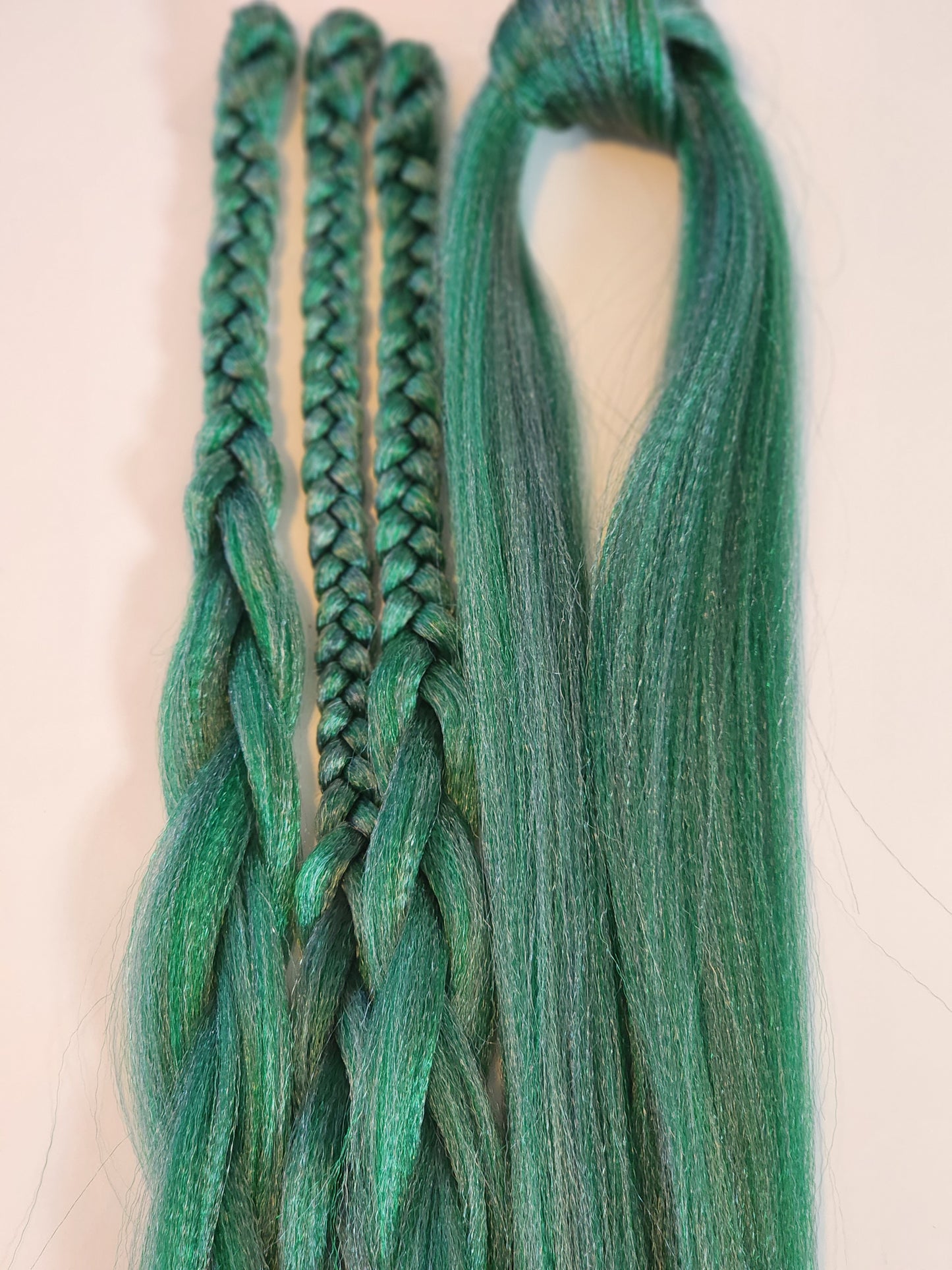 Minty Blend green blue prestretched braiding hair