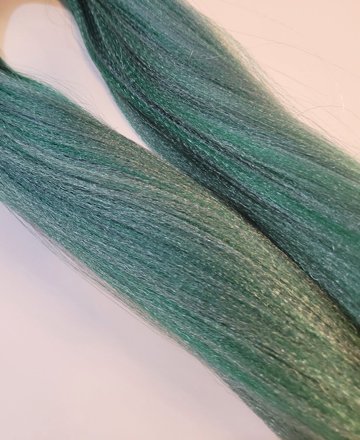 Minty Blend green blue prestretched braiding hair