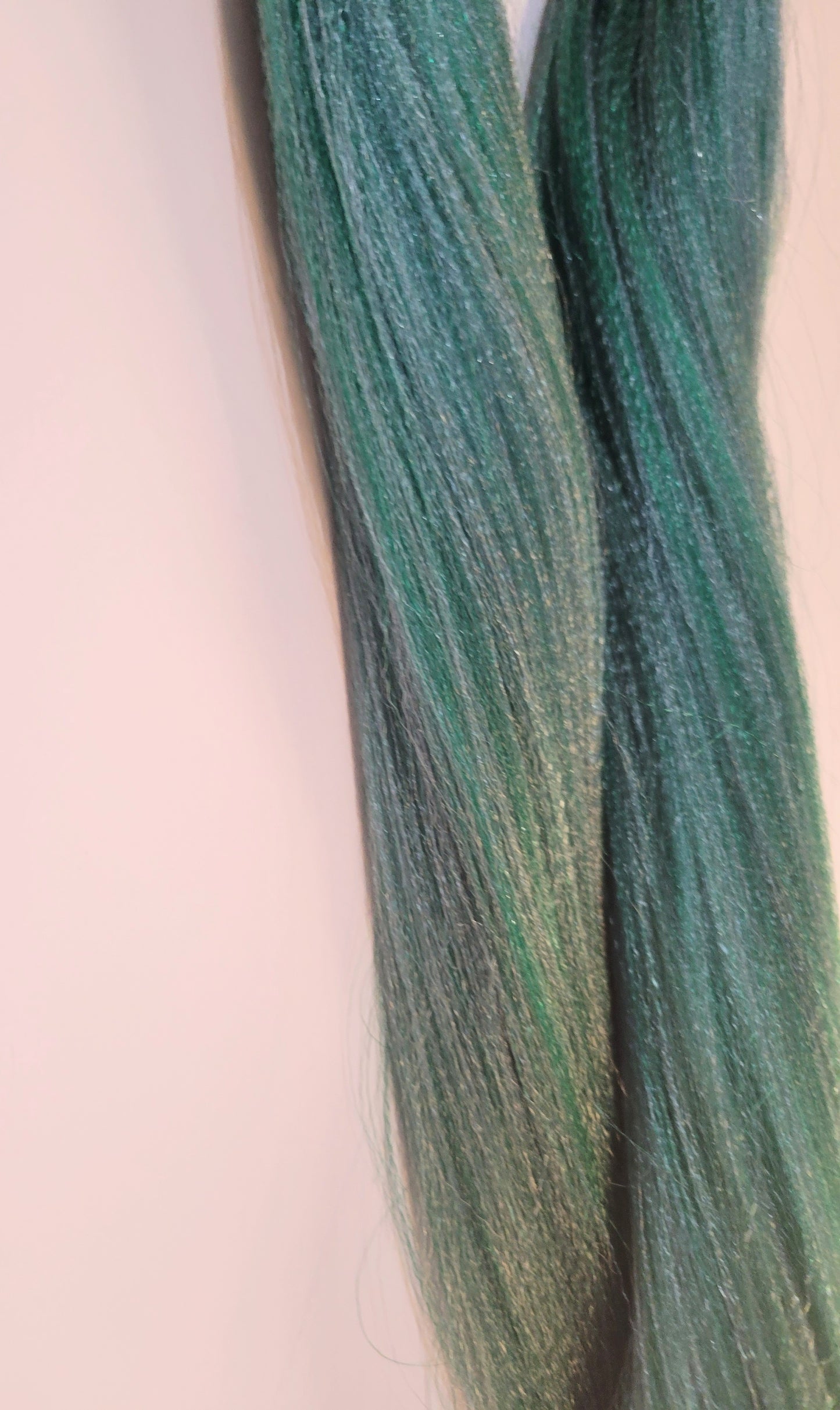 Minty Blend green blue prestretched braiding hair