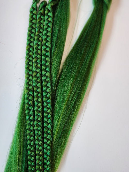 Green Apple Blend green prestretched braiding hair