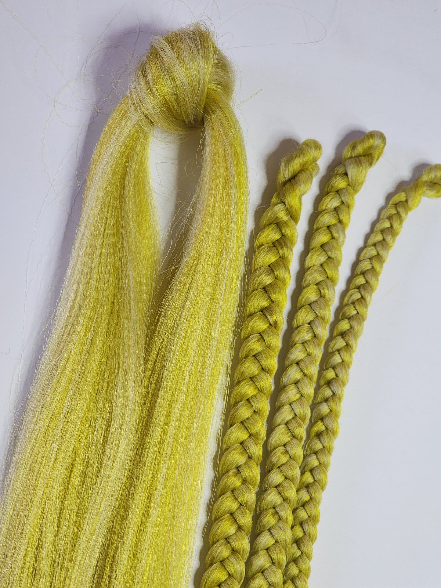 Lemon Head Blend yellow blonde gold Prestretched braiding hair