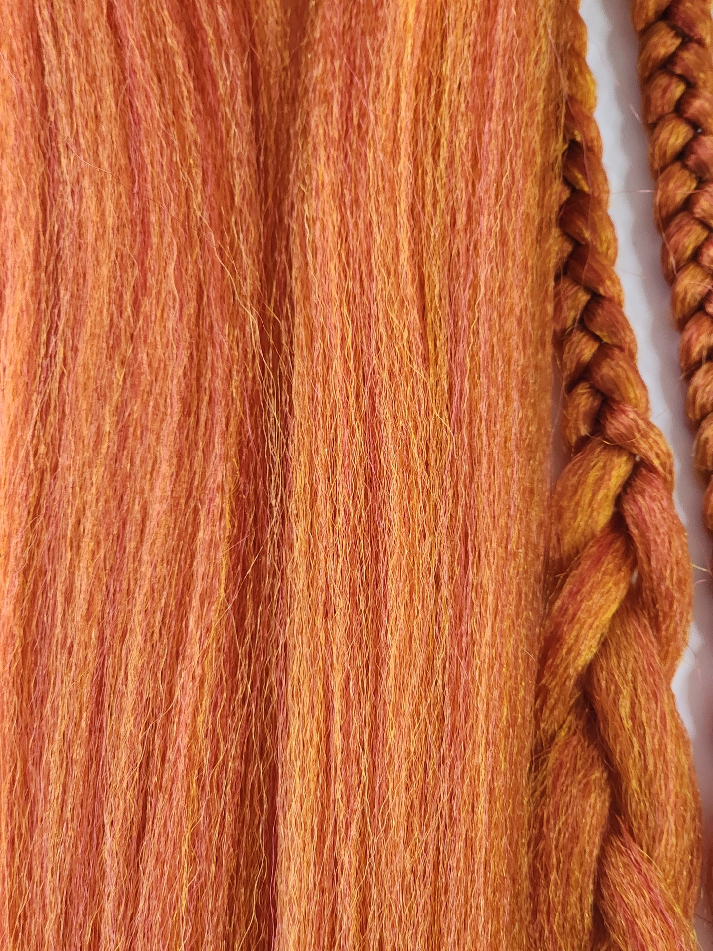 Fall Fest Blend orange red yellow prestretched braiding hair