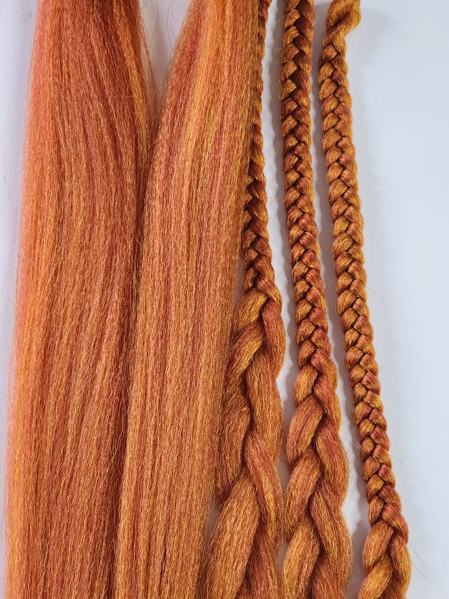 Fall Fest Blend orange red yellow prestretched braiding hair