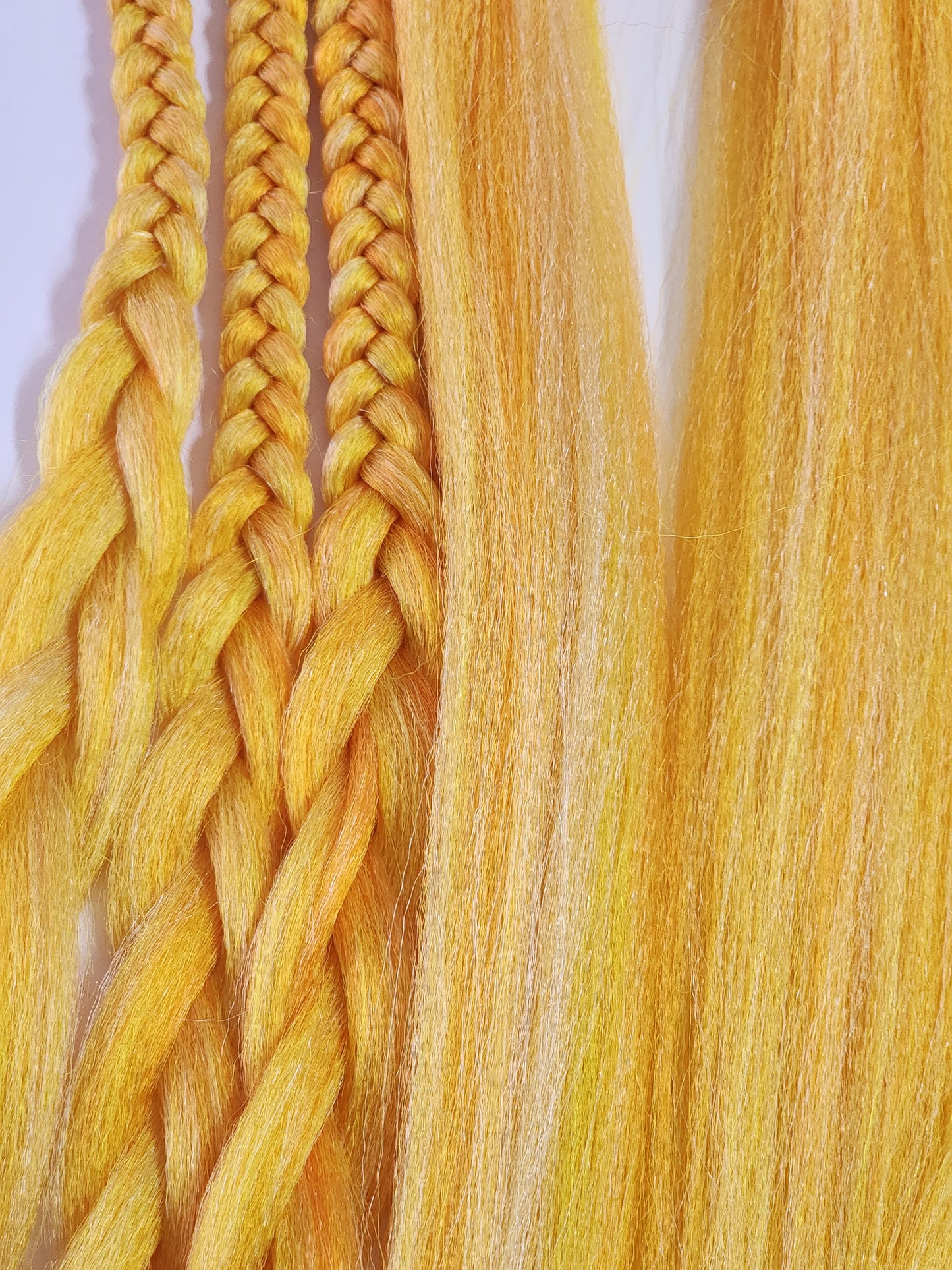 Pineapple Mango Blend orange yellow blonde prestretched braiding hair