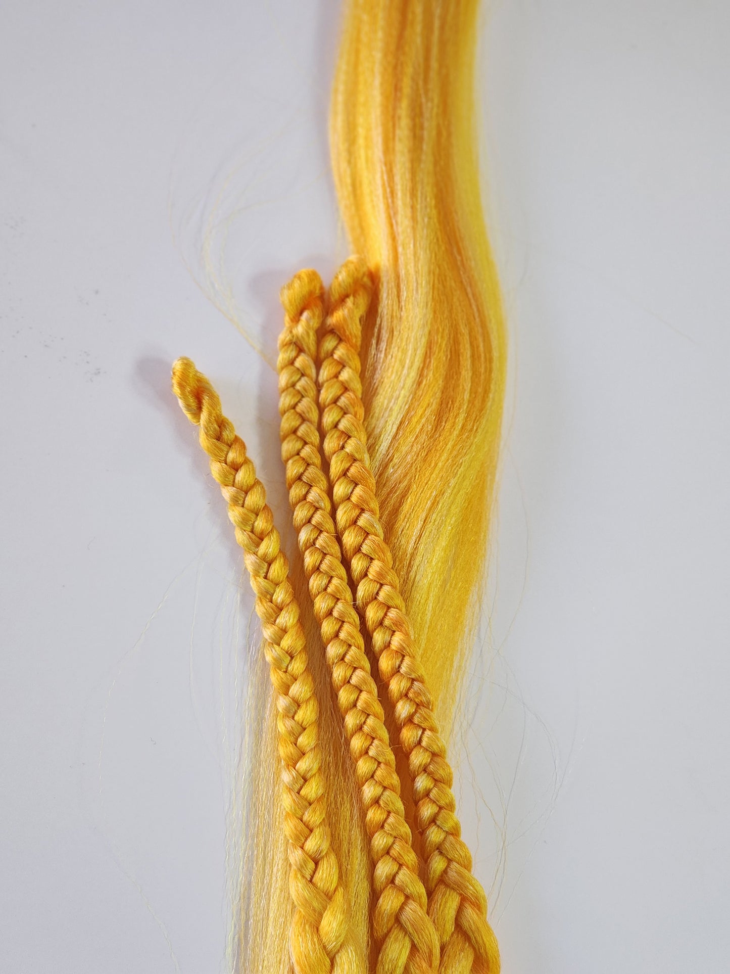 Pineapple Mango Blend orange yellow blonde prestretched braiding hair
