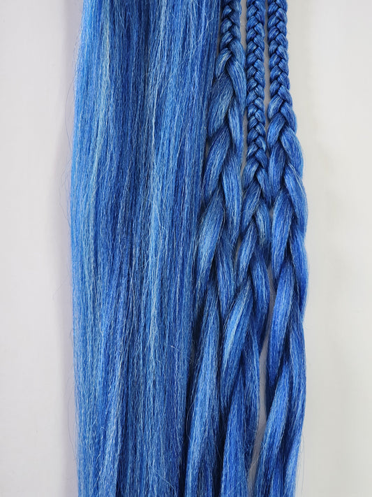Blue Water Blend prestretched braiding hair