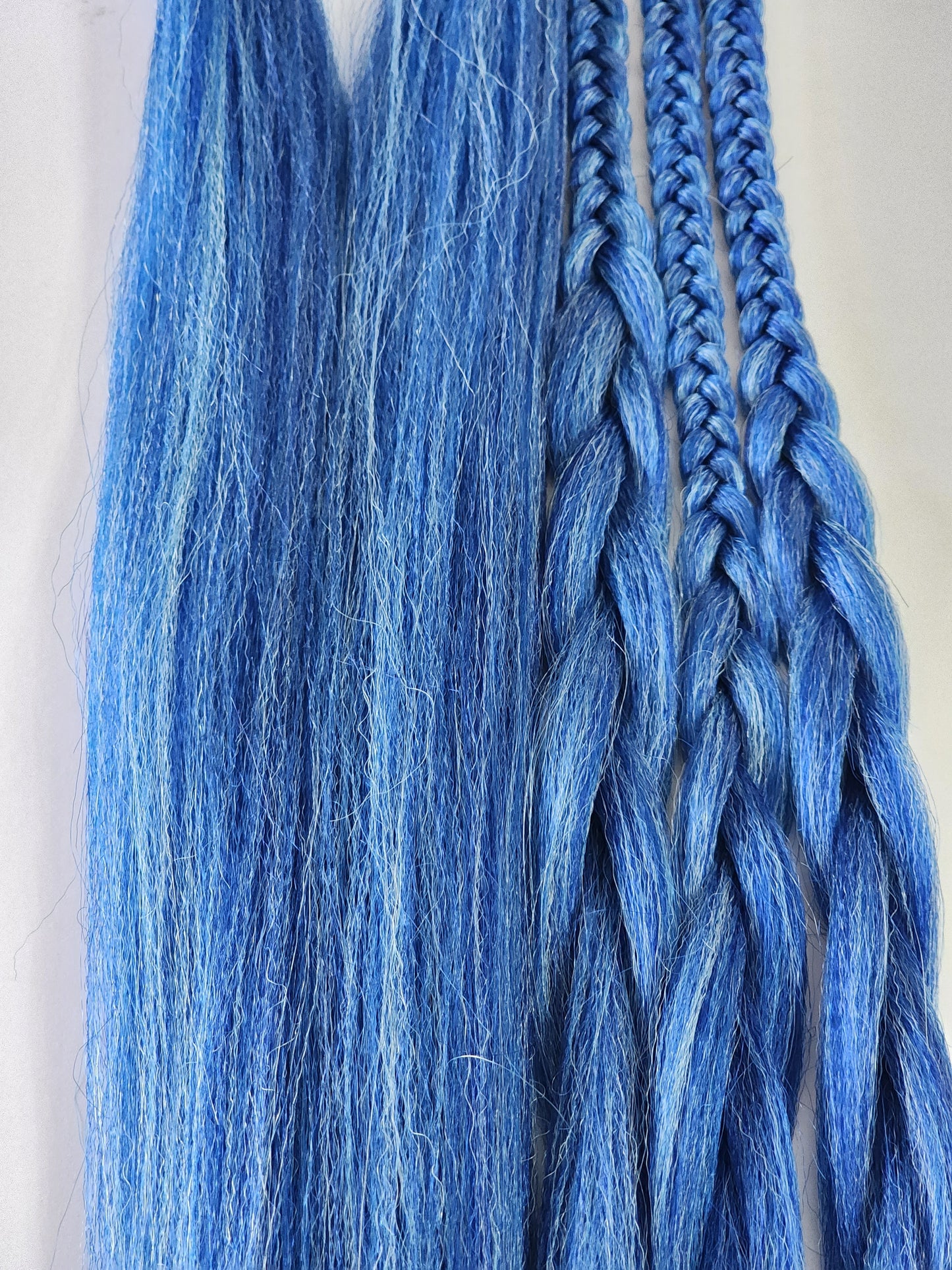 Blue Water Blend prestretched braiding hair