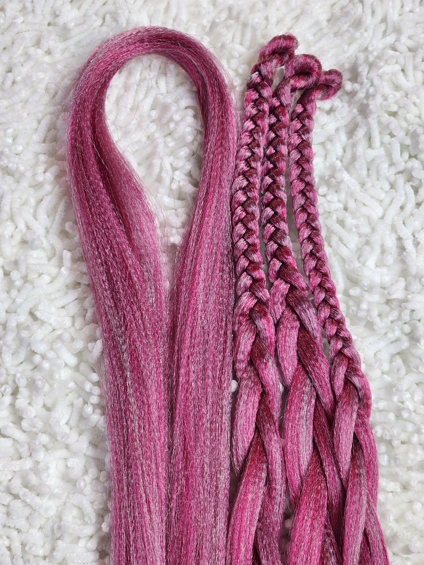 Strawberry Mint Blend pink mint prestretched braiding hair