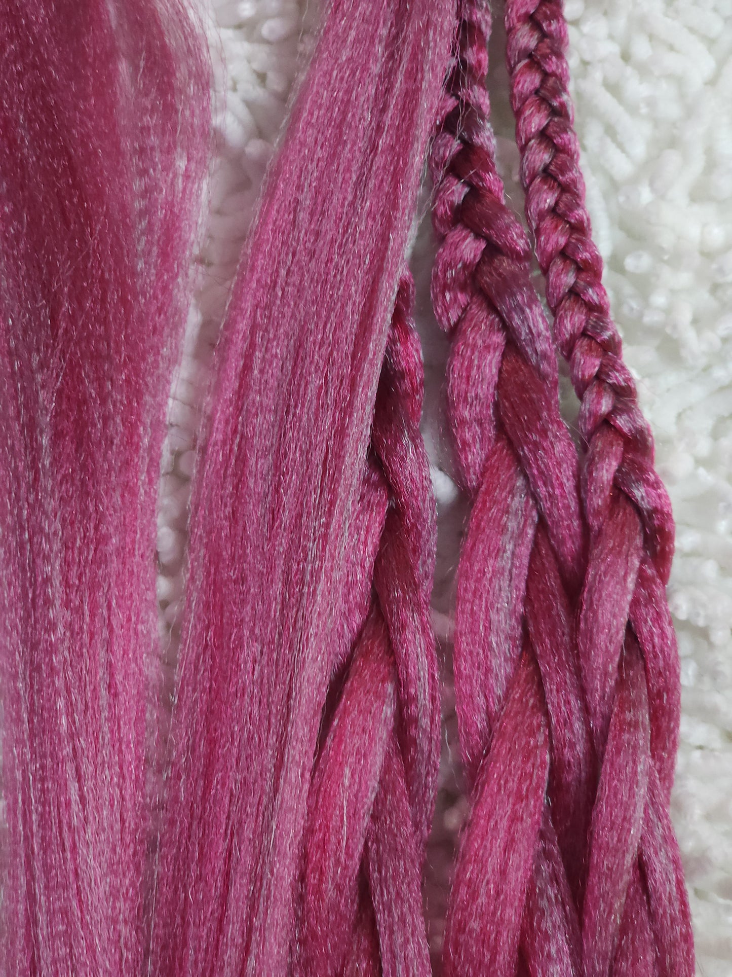 Strawberry Mint Blend pink mint prestretched braiding hair