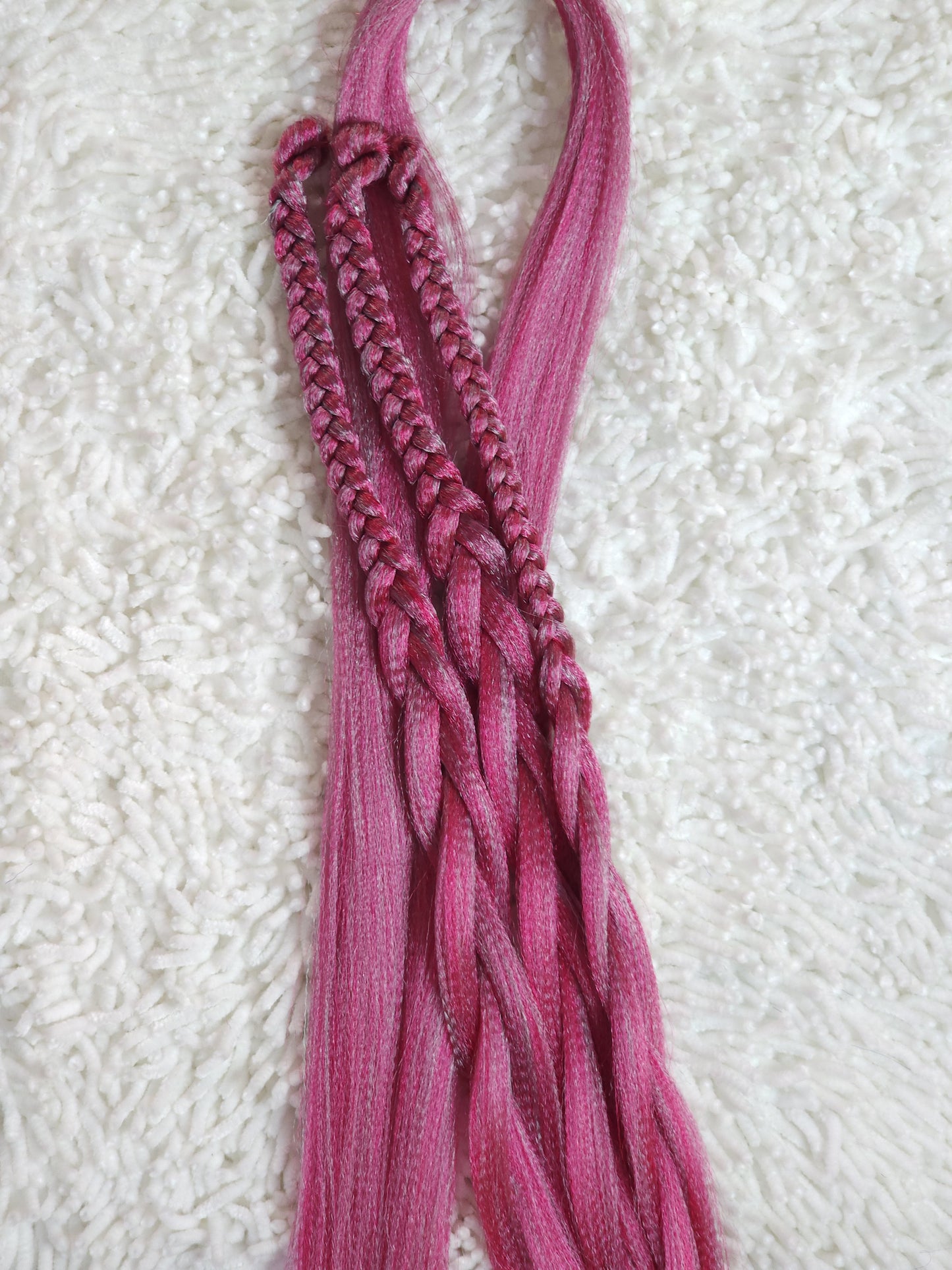 Strawberry Mint Blend pink mint prestretched braiding hair