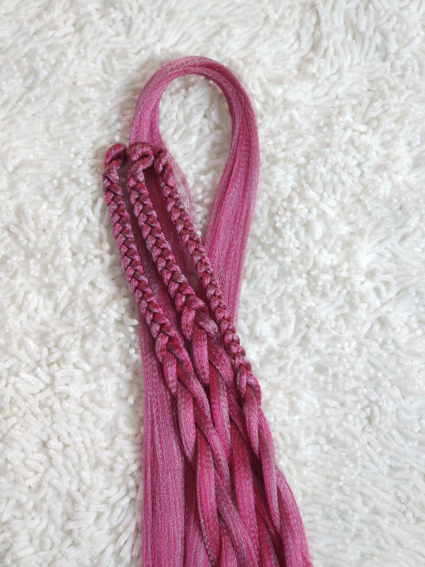 Strawberry Mint Blend pink mint prestretched braiding hair