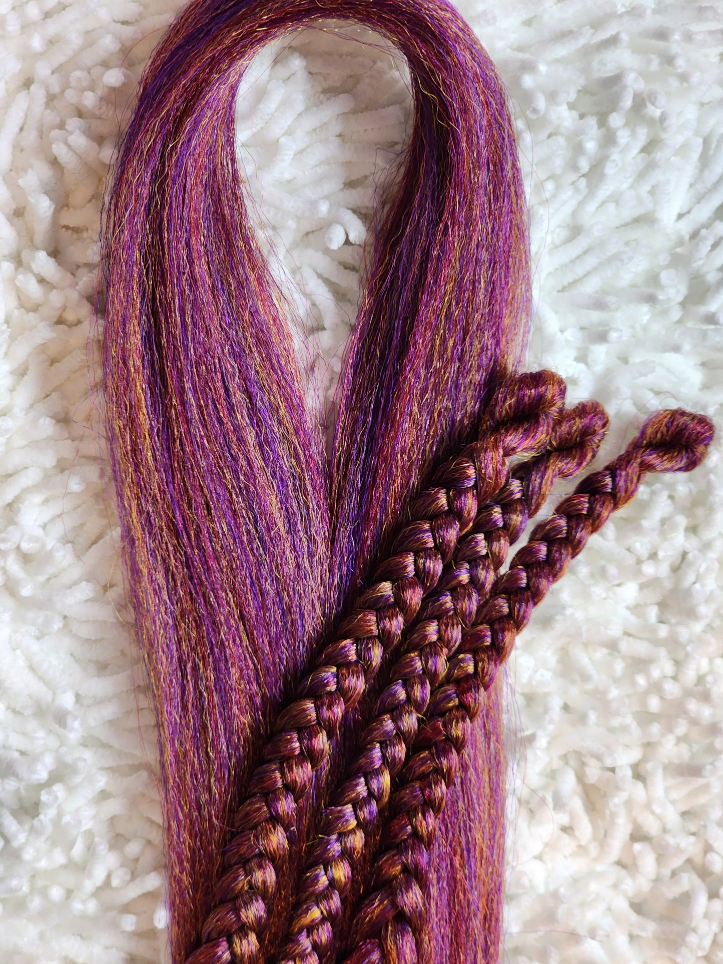 Dragon Fruit Blend pink orange purple prestretched braiding hair
