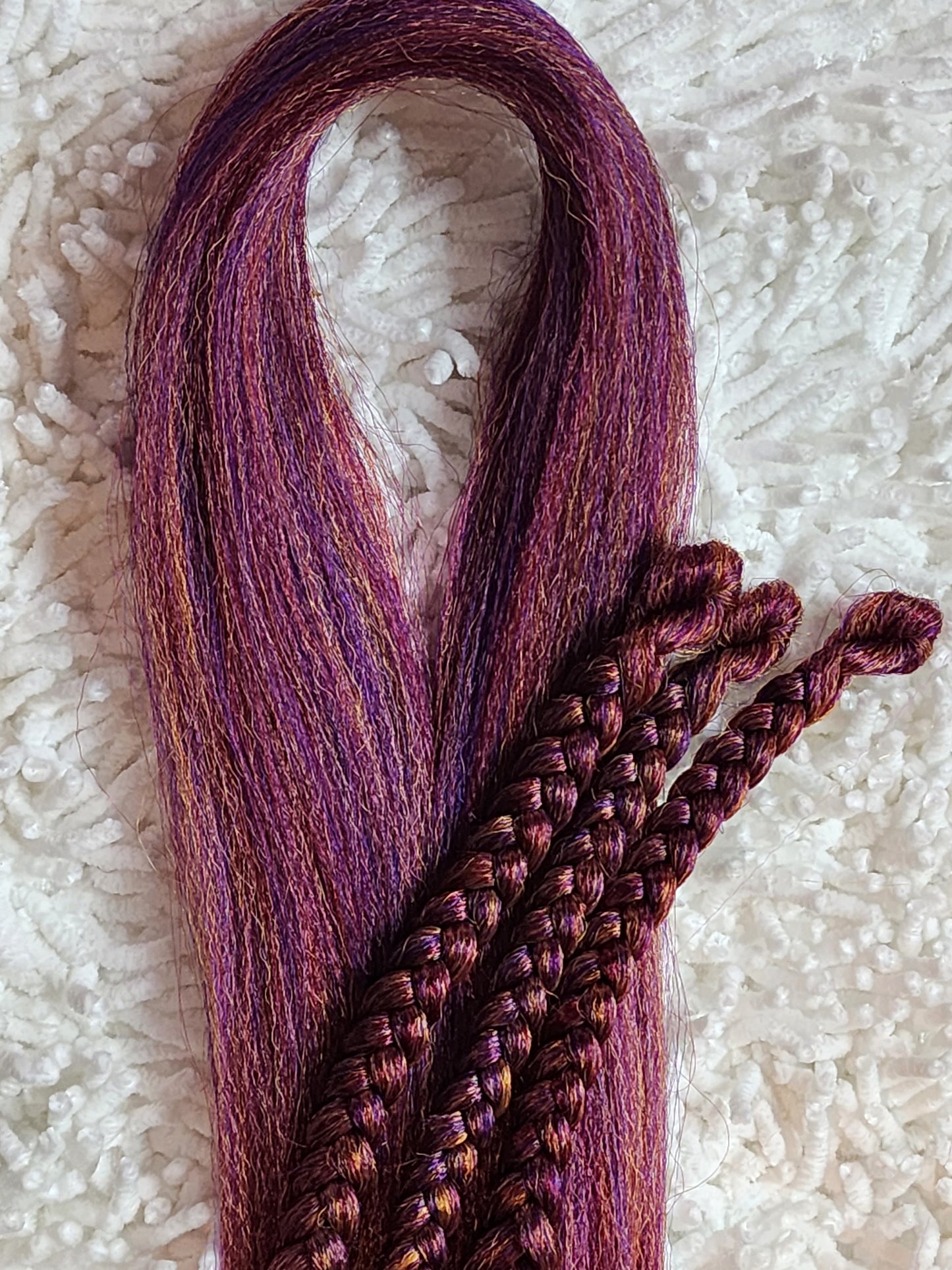 Dragon Fruit Blend pink orange purple prestretched braiding hair