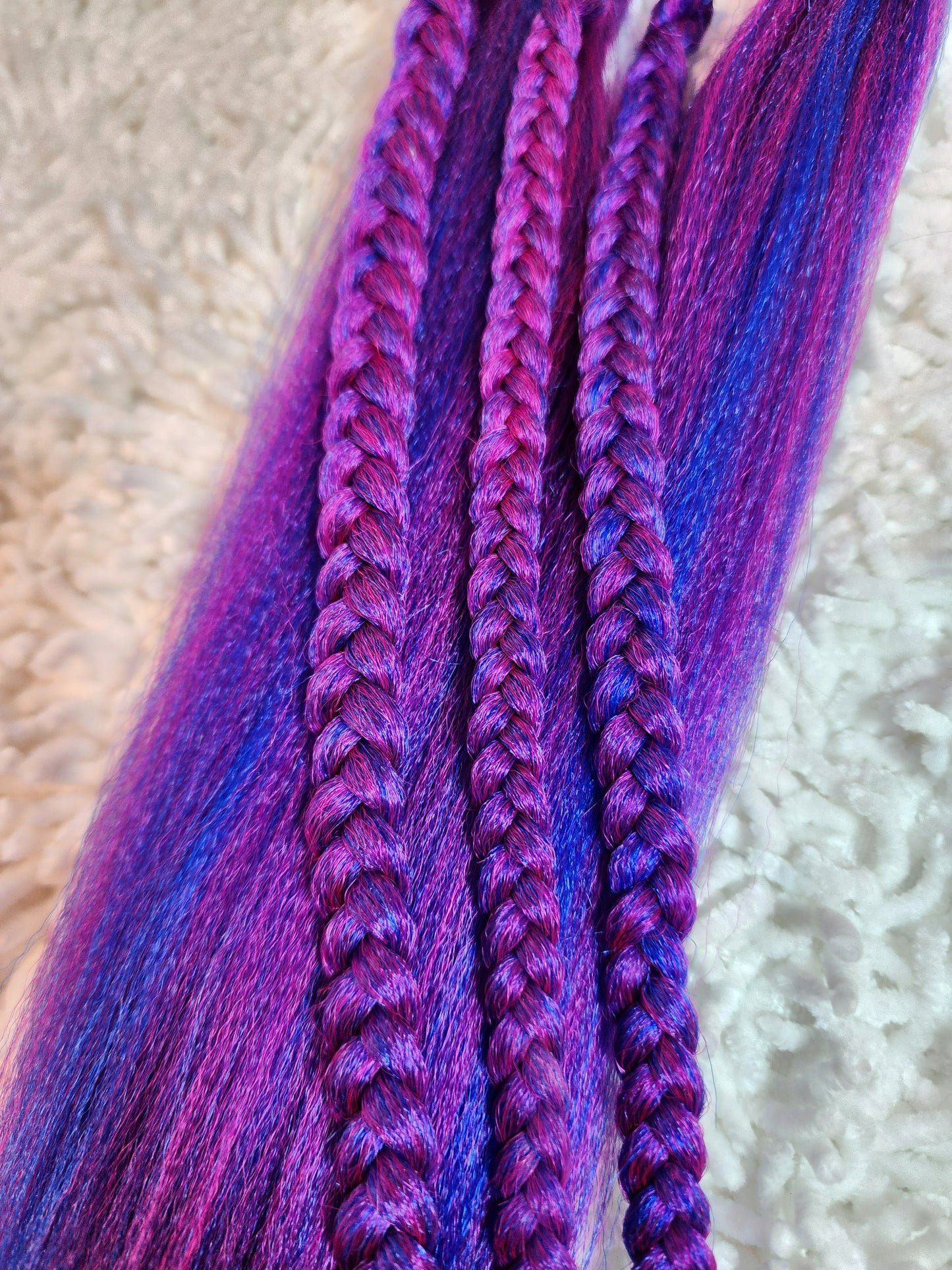Pink A Blue Blend pink blue prestretched braiding hair