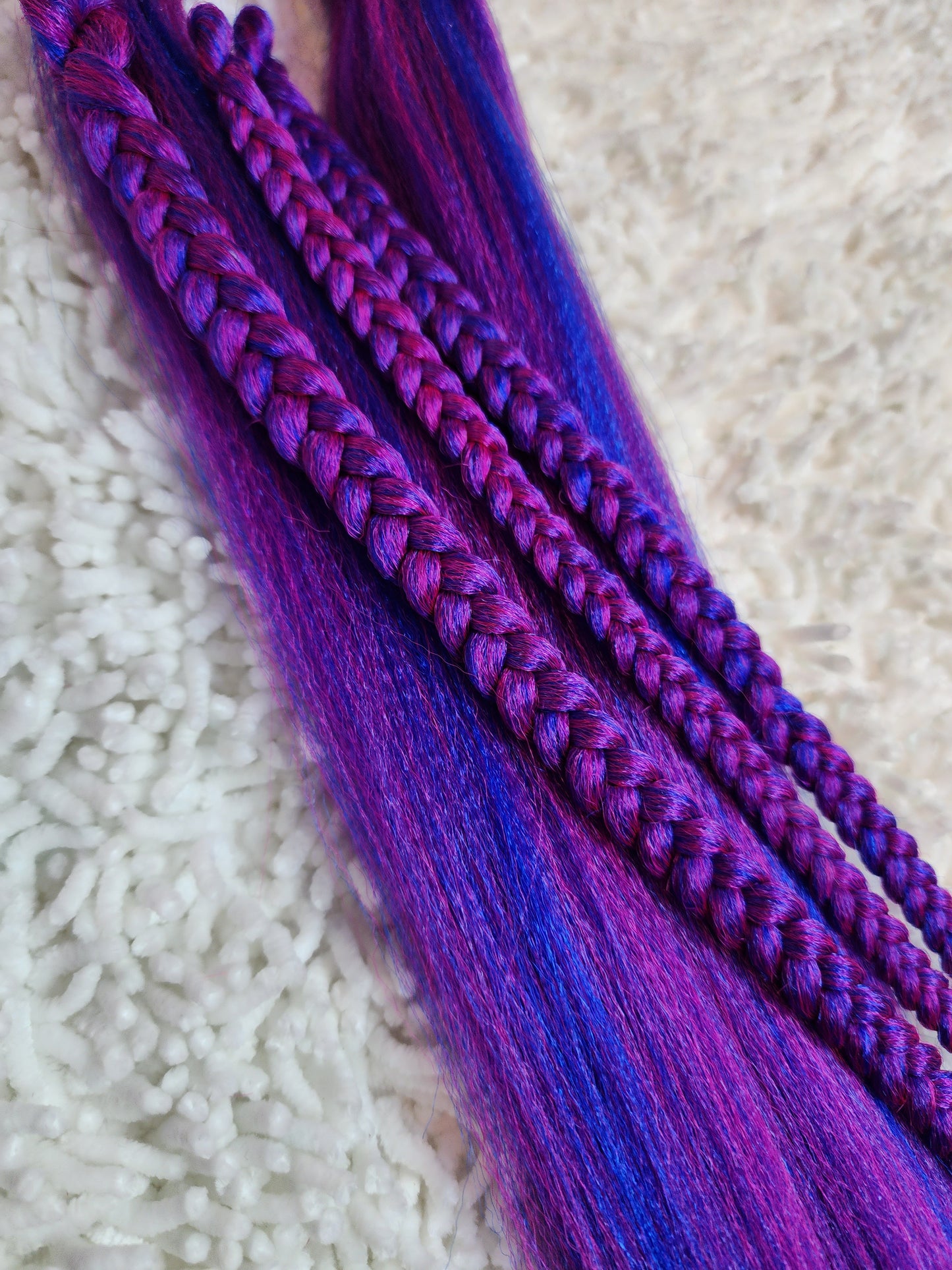 Pink A Blue Blend pink blue prestretched braiding hair