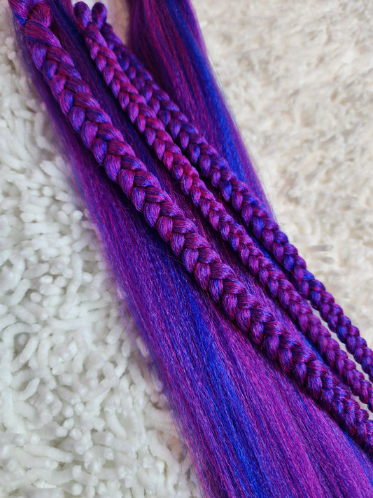 Pink A Blue Blend pink blue prestretched braiding hair
