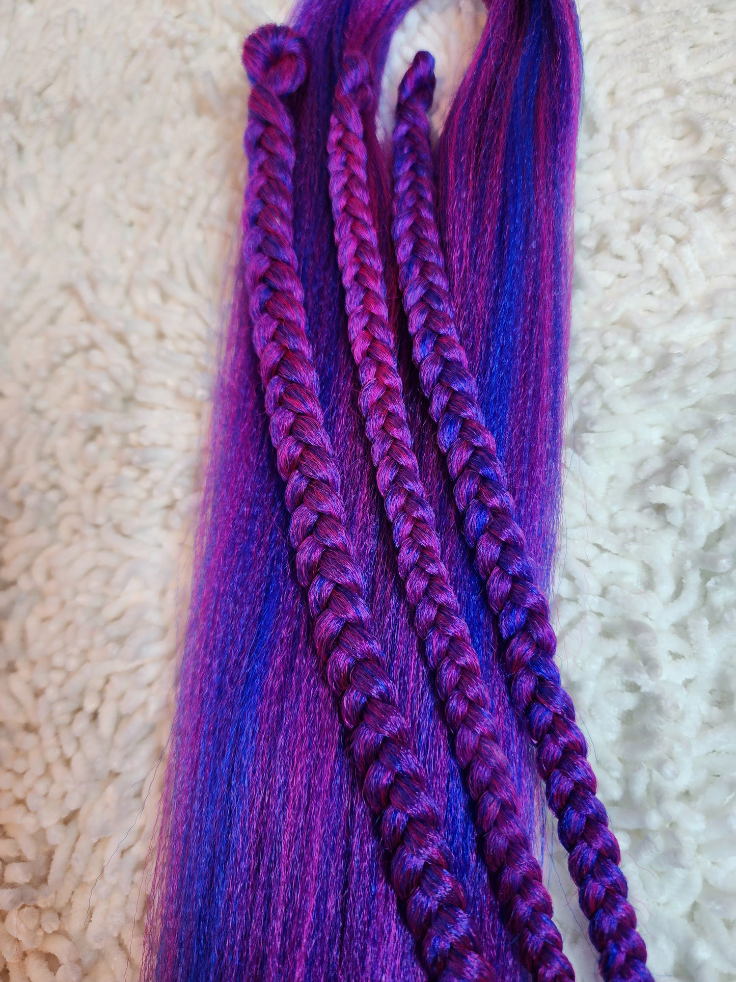 Pink A Blue Blend pink blue prestretched braiding hair