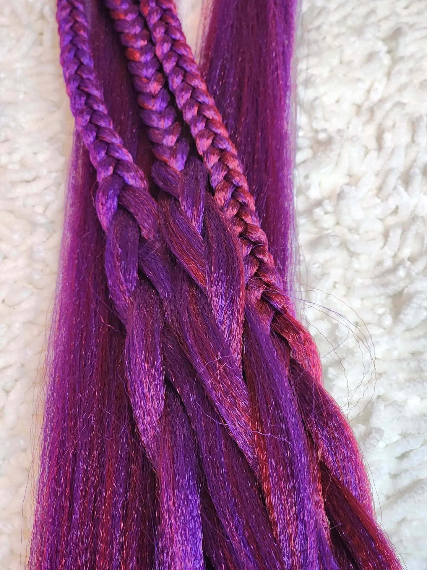 Purple Berry Blend pink purple prestretched braiding hair