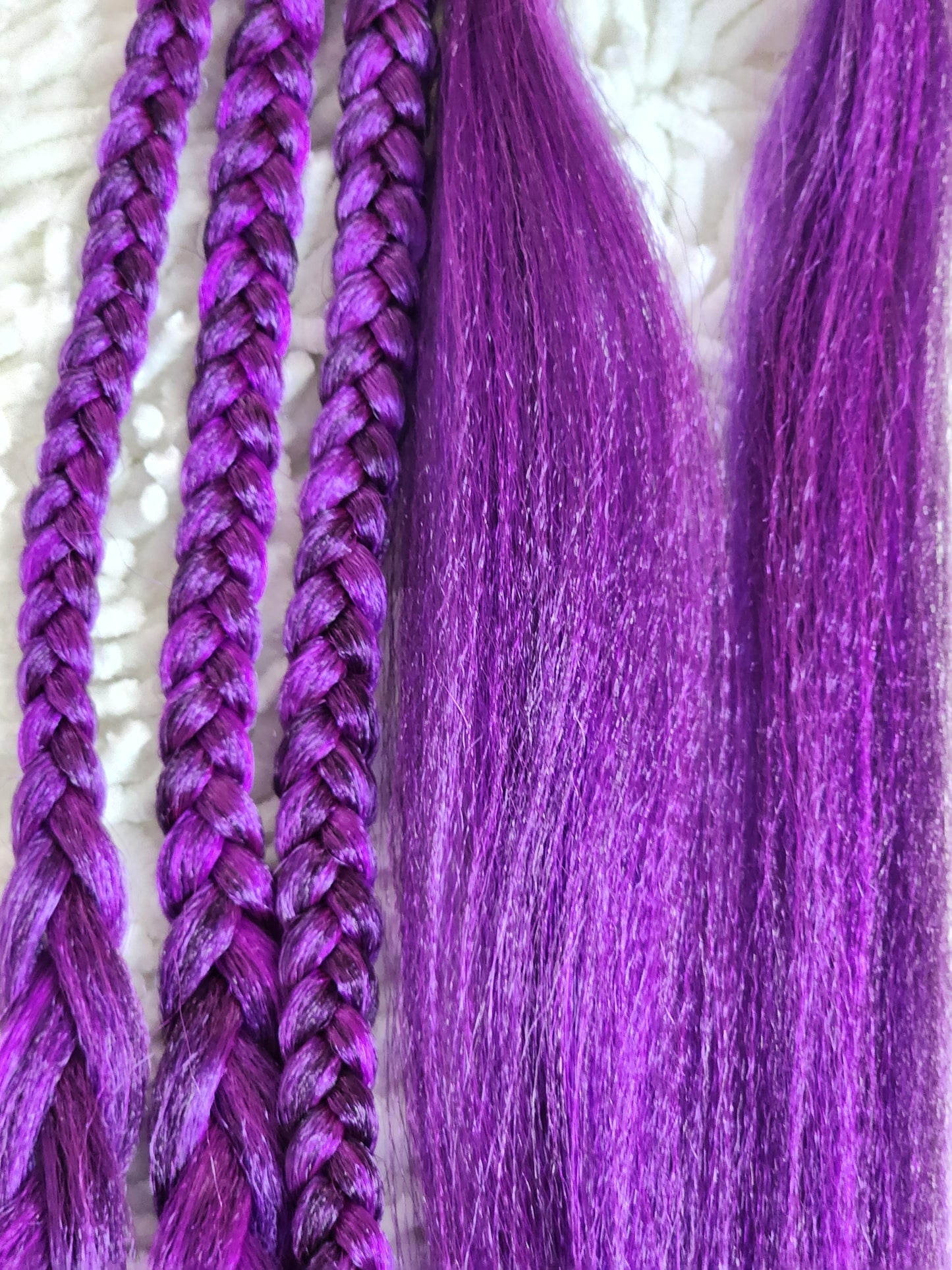 Purple Passion Blend purple prestretched braiding hair