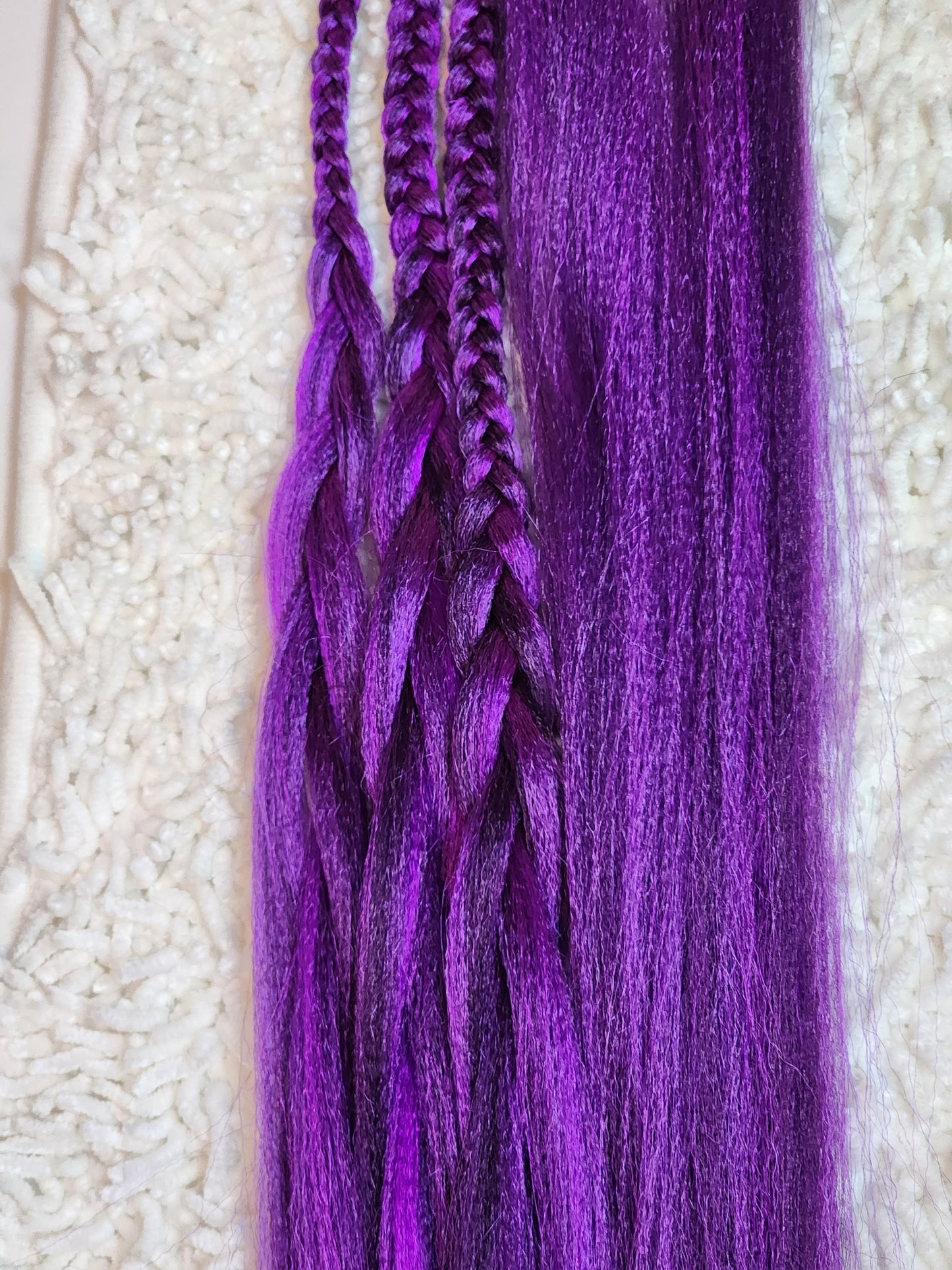 Purple Passion Blend purple prestretched braiding hair