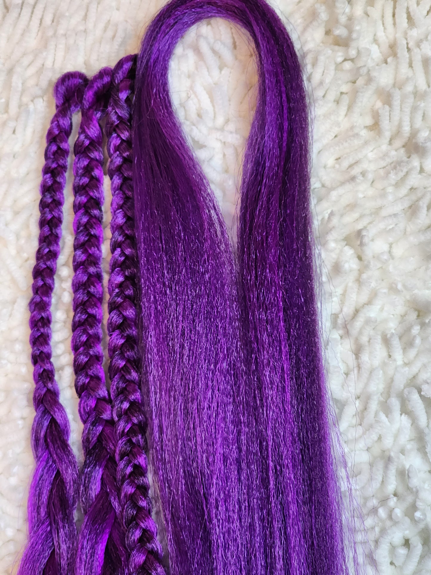 Purple Passion Blend purple prestretched braiding hair