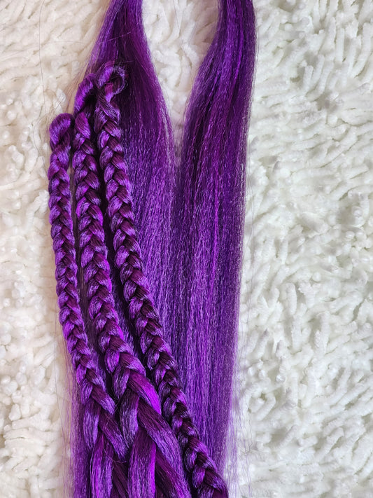 Purple Passion Blend purple prestretched braiding hair