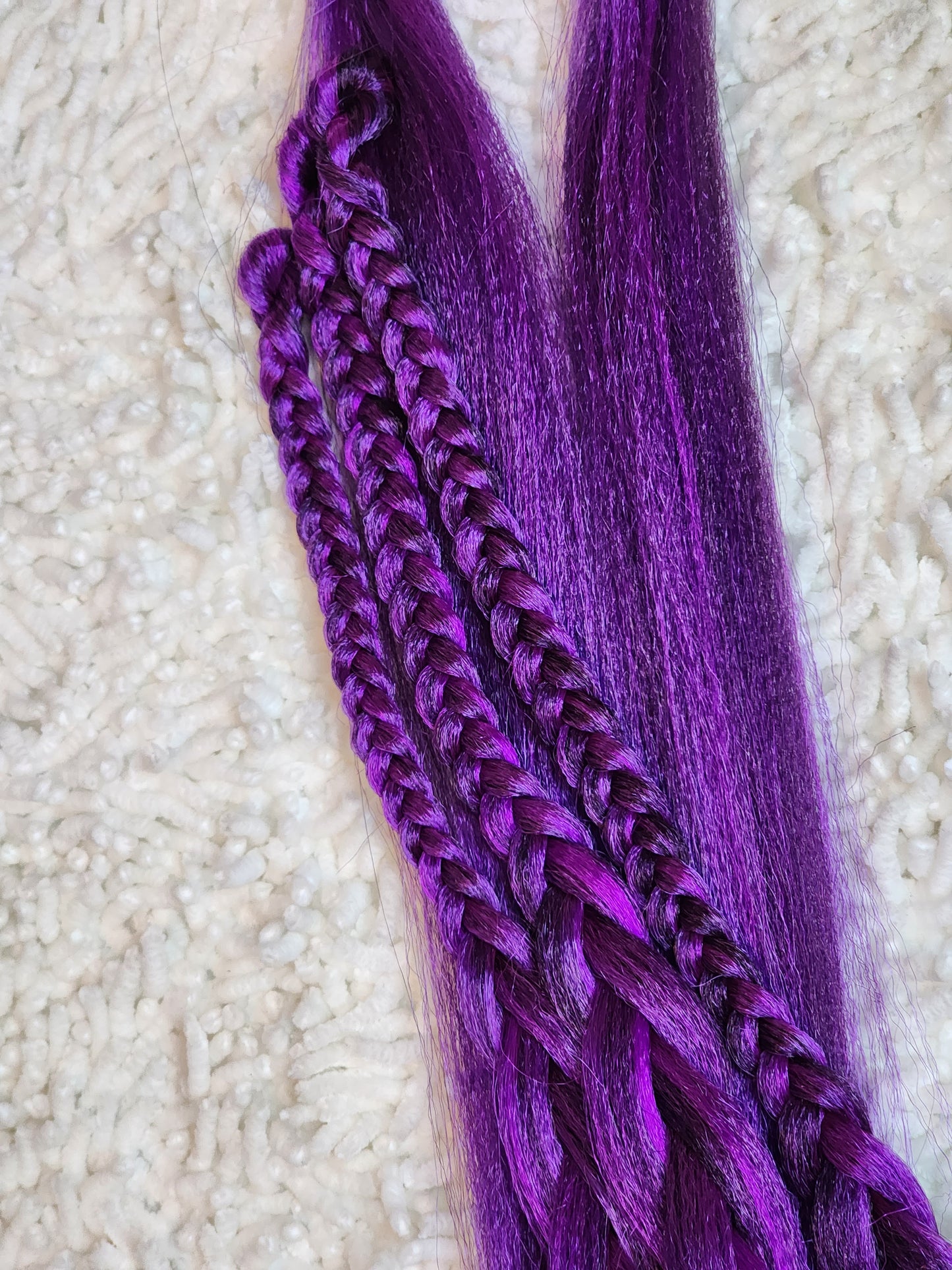 Purple Passion Blend purple prestretched braiding hair