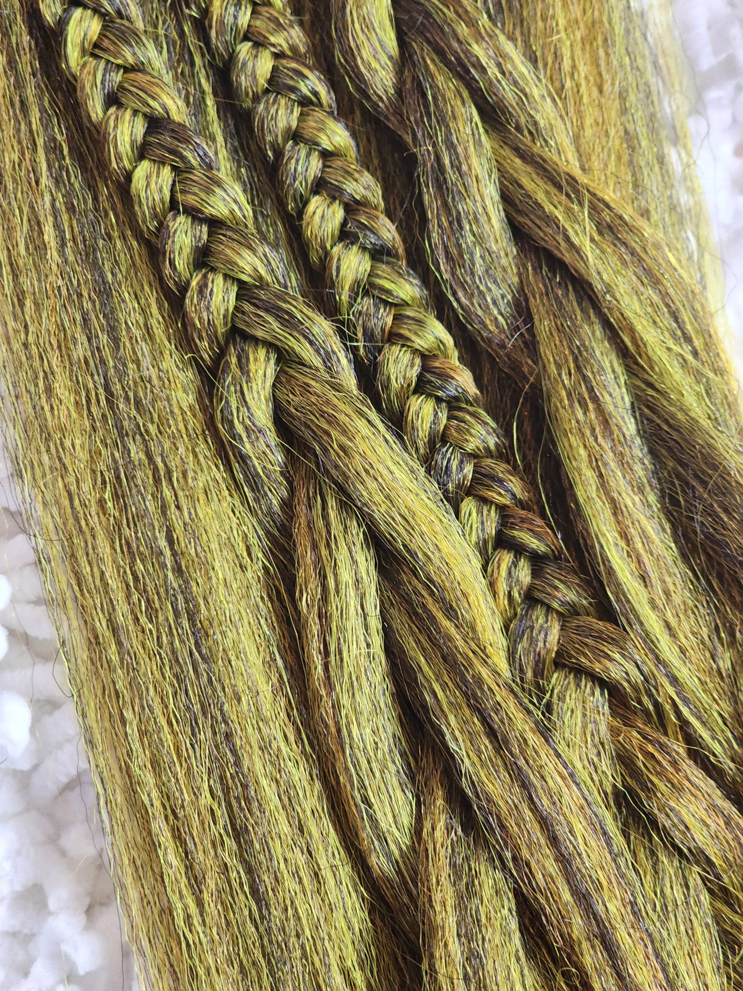 Rain Forest Blend yellow orange brown prestretched braiding hair