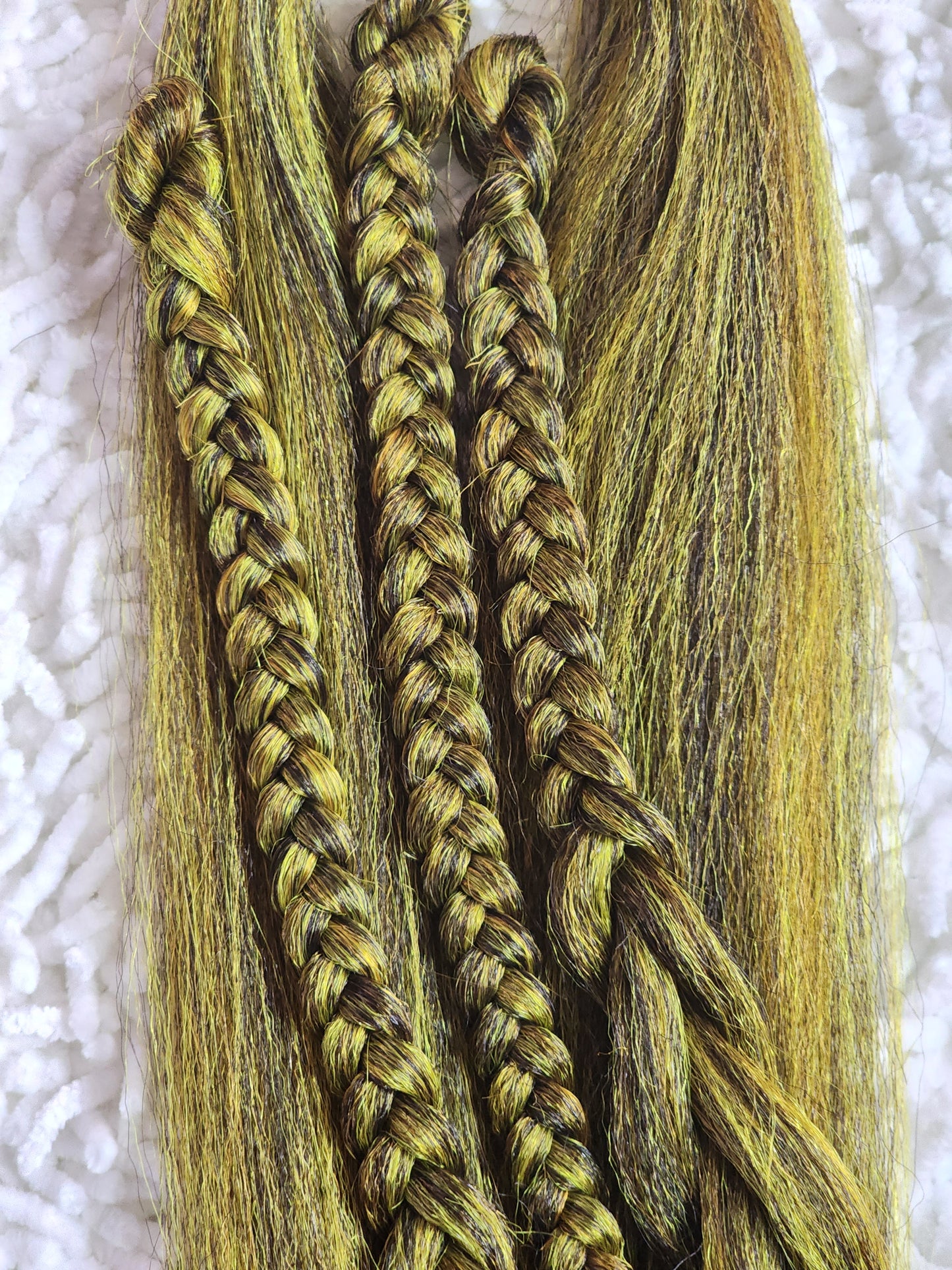 Rain Forest Blend yellow orange brown prestretched braiding hair