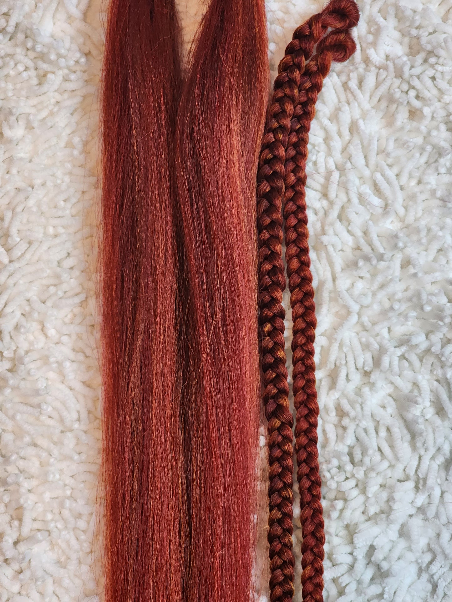 Ginger Spice Blend red brown orange prestretched braiding hair