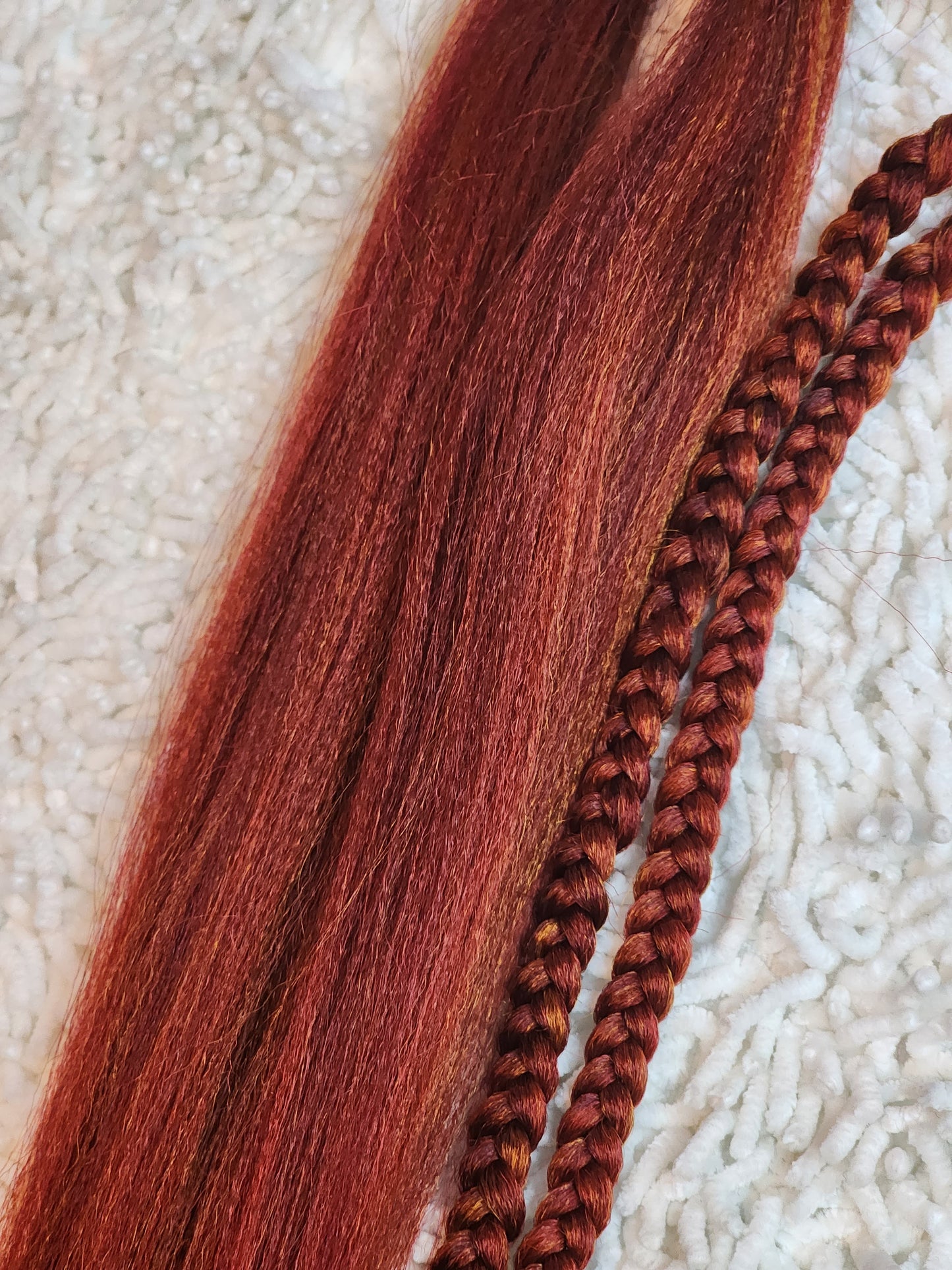 Ginger Spice Blend red brown orange prestretched braiding hair