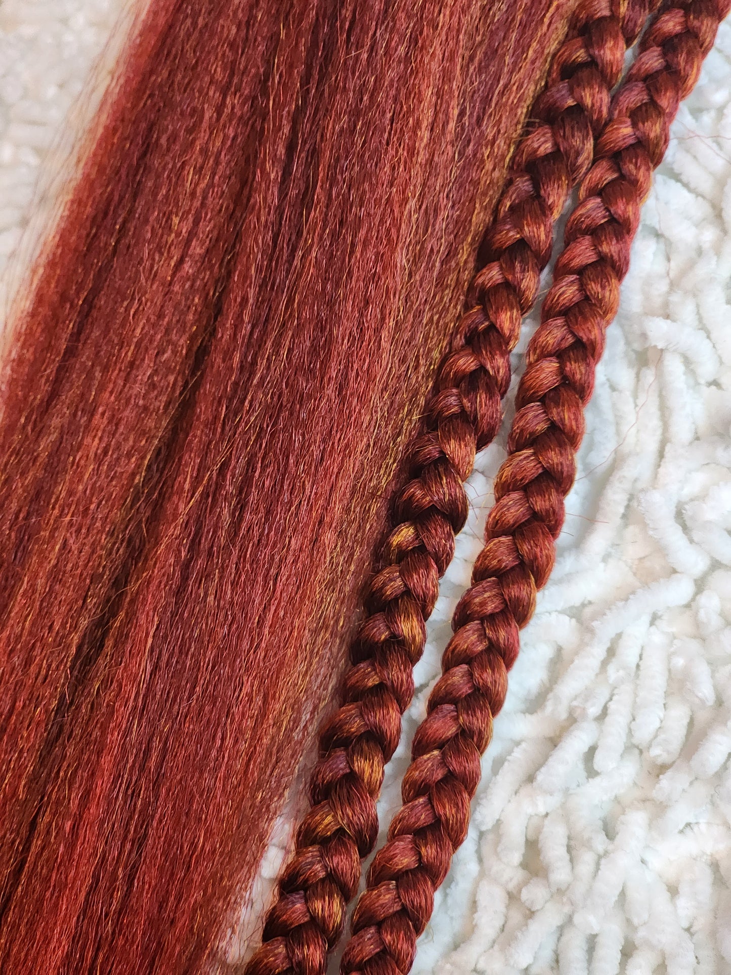 Ginger Spice Blend red brown orange prestretched braiding hair