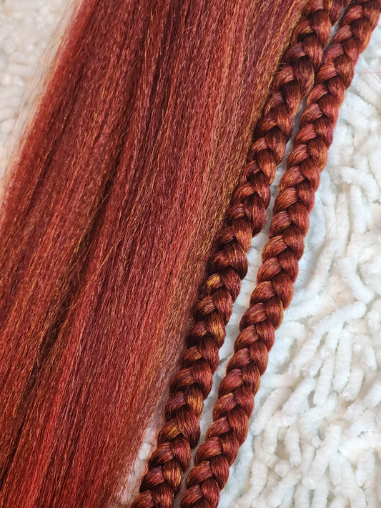 Ginger Spice Blend red brown orange prestretched braiding hair