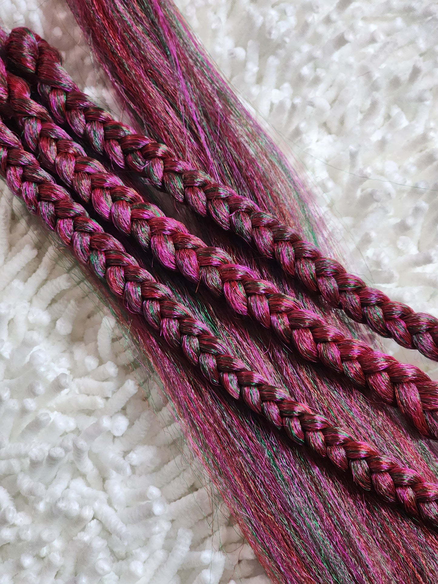 Pink Watermelon Green red pink green prestretched braiding hair