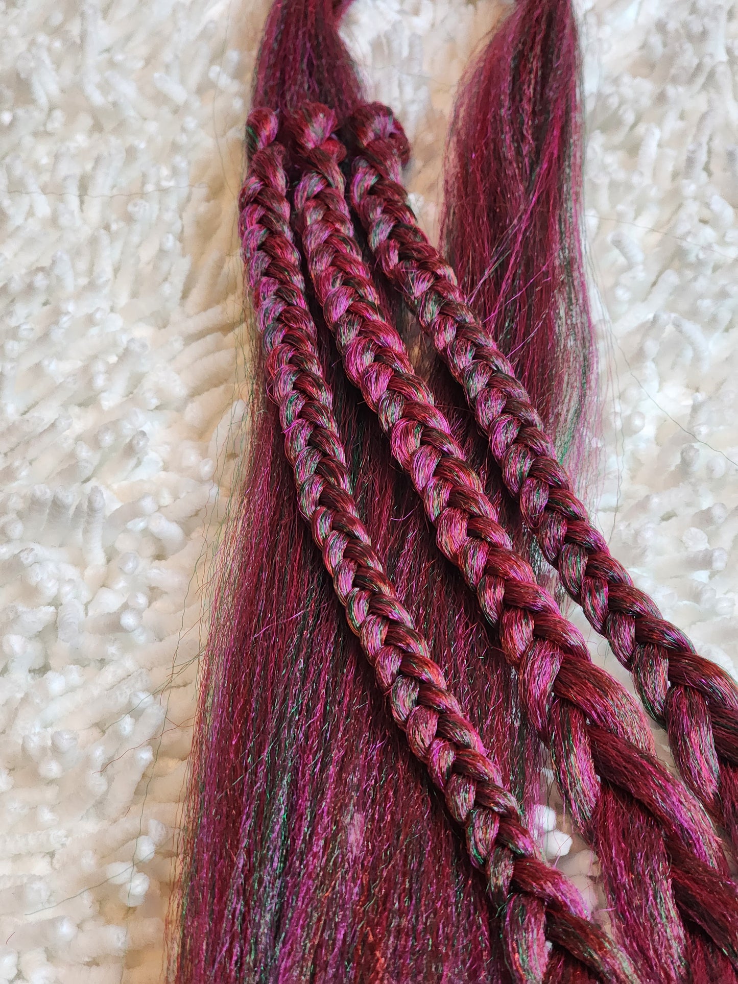 Pink Watermelon Green red pink green prestretched braiding hair