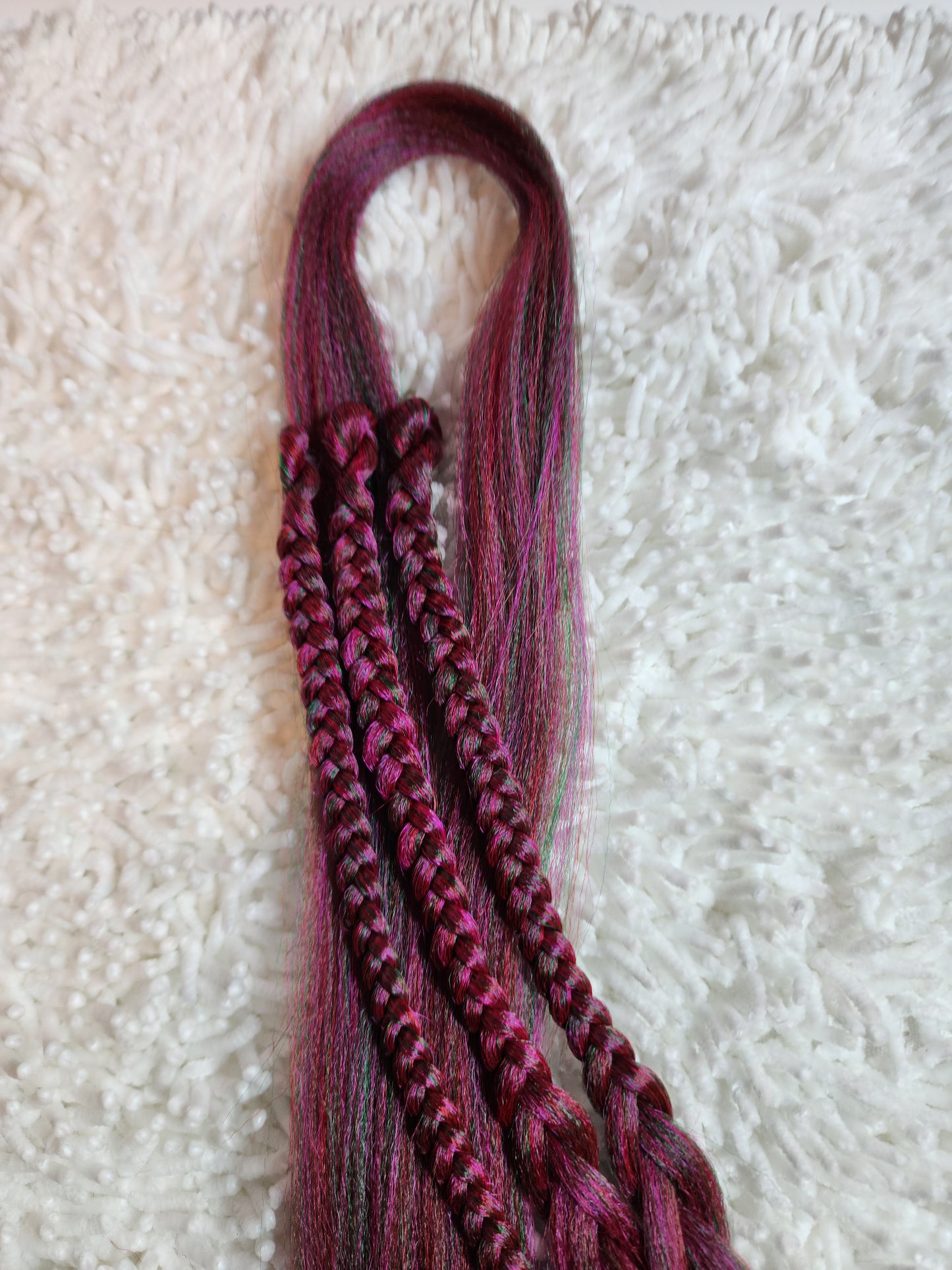 Pink Watermelon Green red pink green prestretched braiding hair