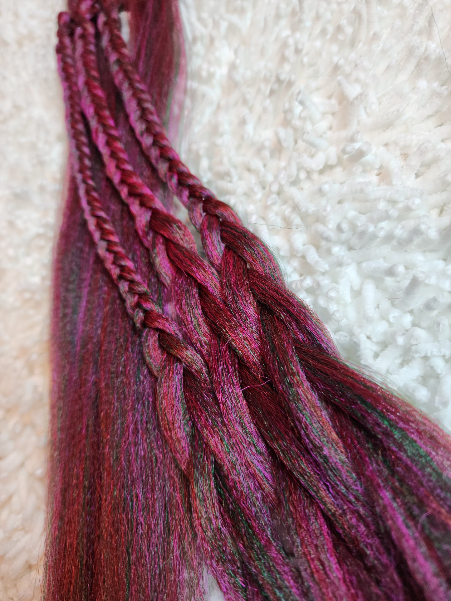 Pink Watermelon Green red pink green prestretched braiding hair