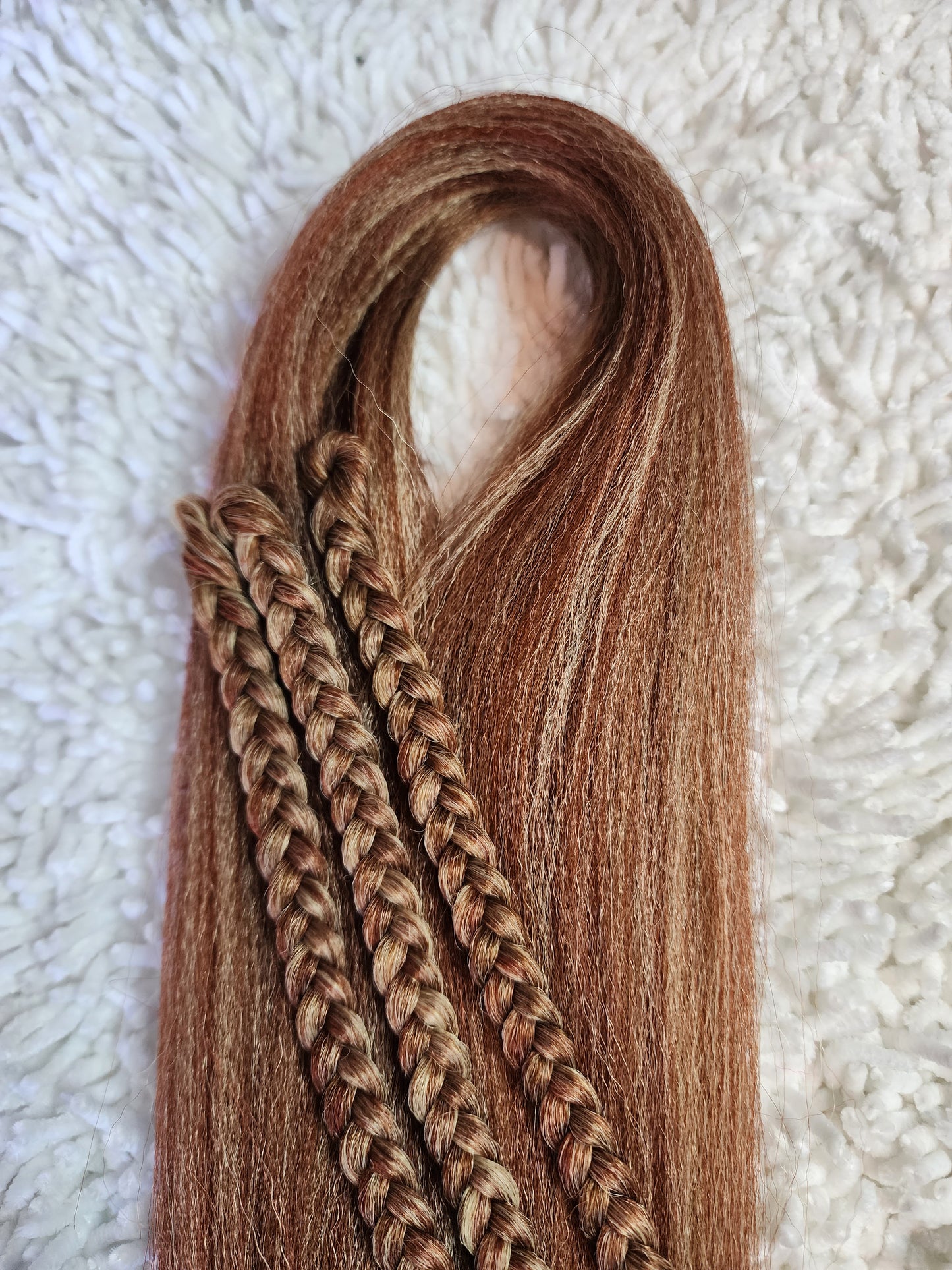 Honey Blonde Blend brown blonde prestretched braiding hair