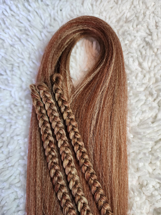 Honey Blonde Blend brown blonde prestretched braiding hair