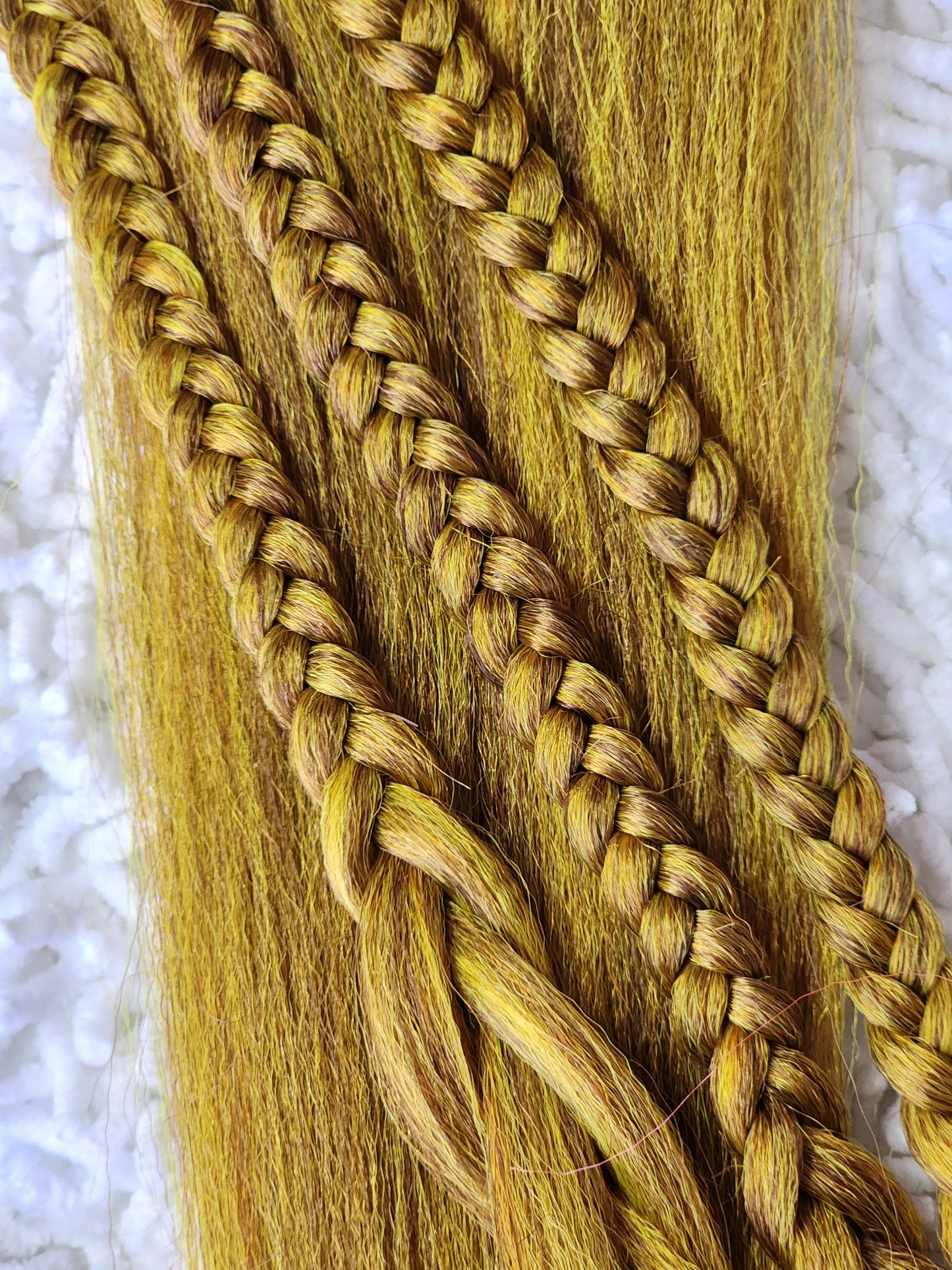 Autumn Blend yellow orange brown prestretched braiding hair