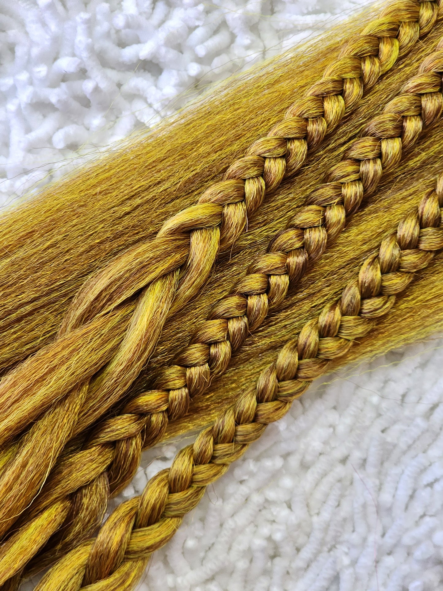 Autumn Blend yellow orange brown prestretched braiding hair