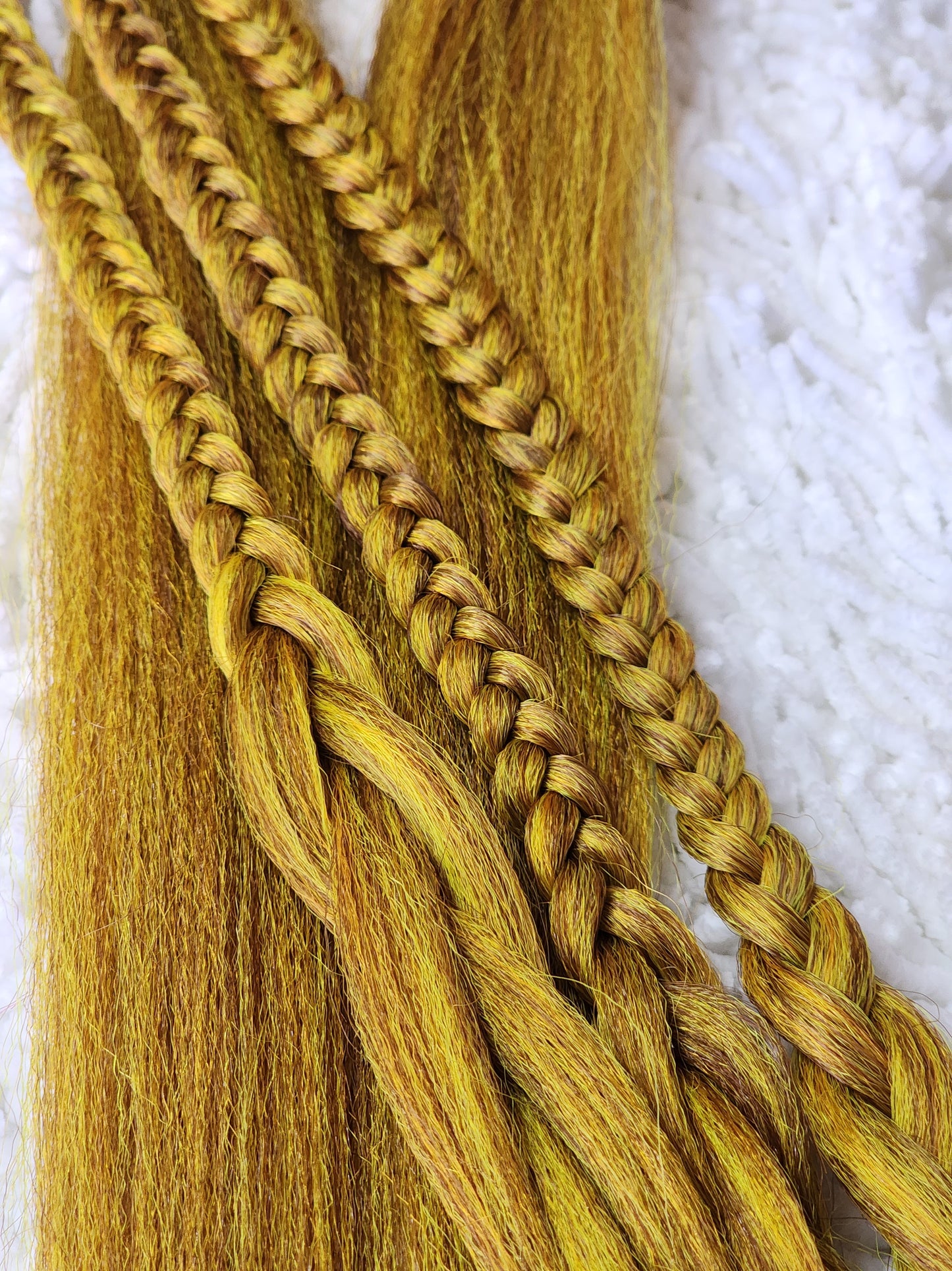 Autumn Blend yellow orange brown prestretched braiding hair