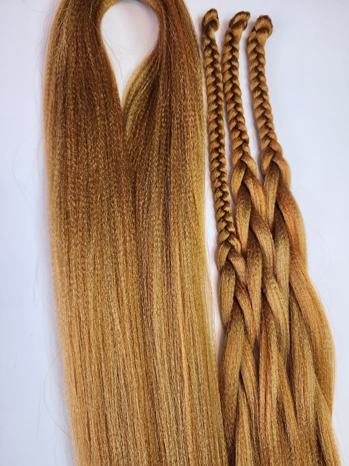 Caramel Latte Blend brown orange prestretched braiding hair