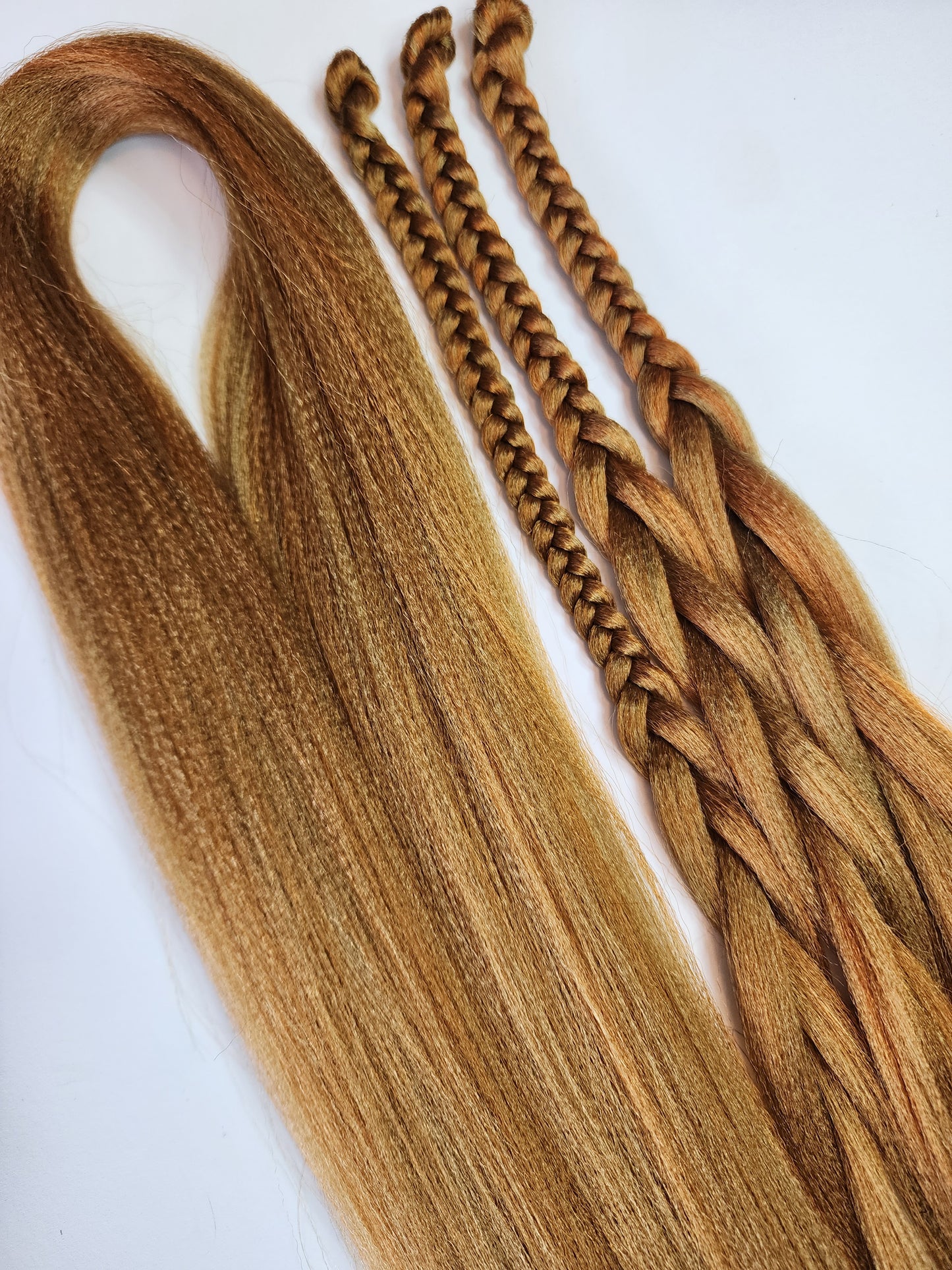 Caramel Latte Blend brown orange prestretched braiding hair