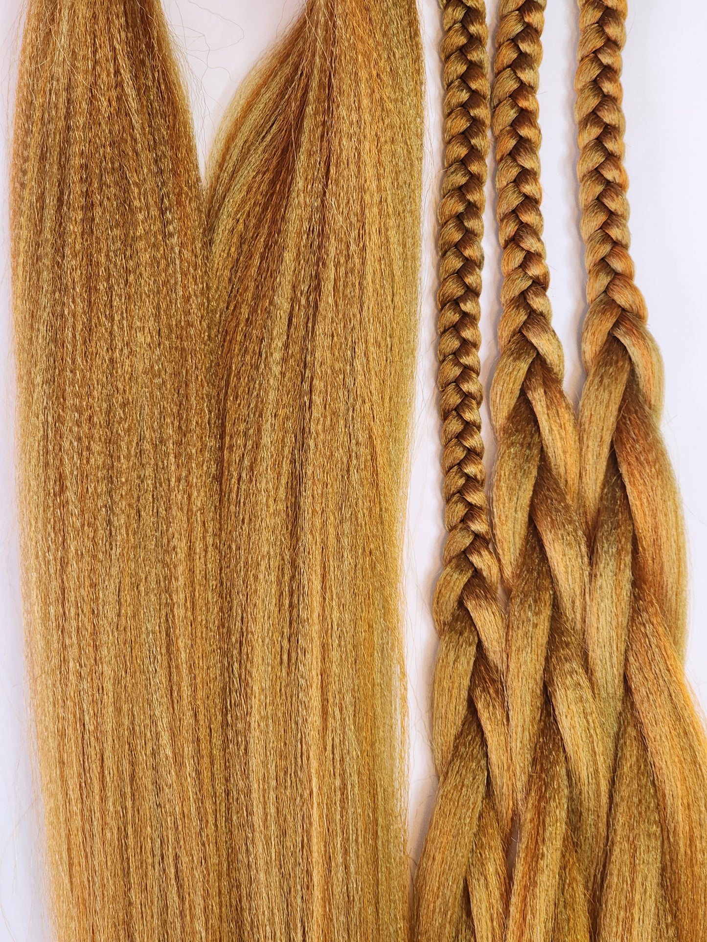 Caramel Latte Blend brown orange prestretched braiding hair