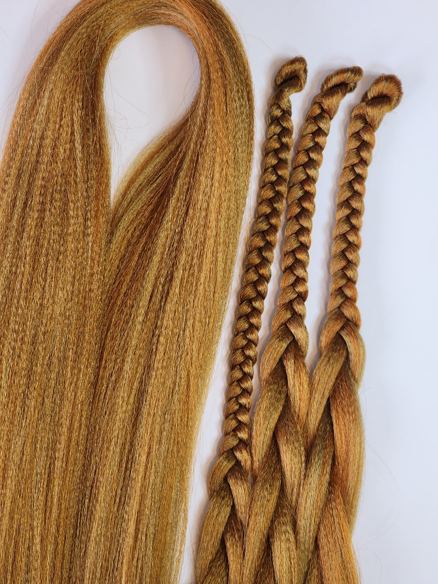 Caramel Latte Blend brown orange prestretched braiding hair